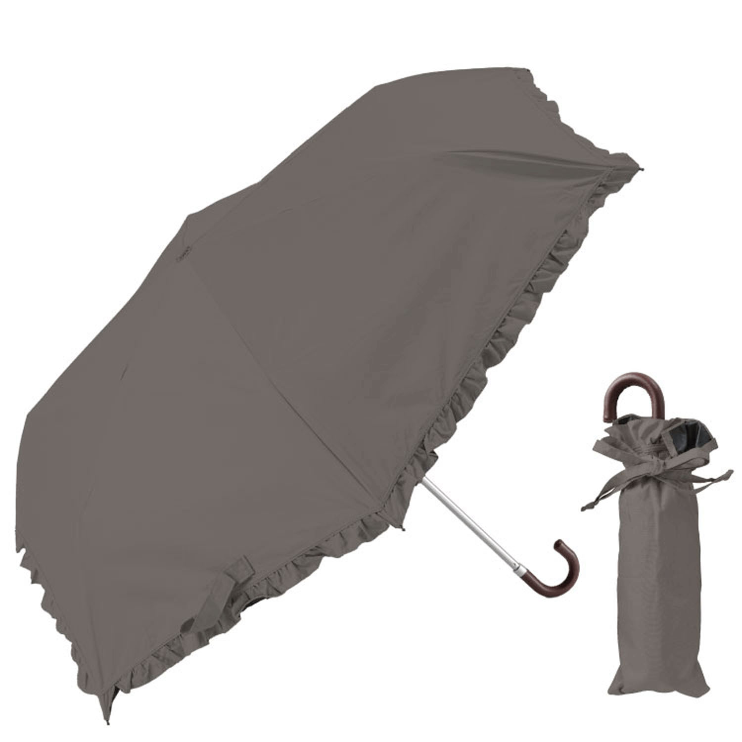 【ダブルフリル】 晴雨兼用 フリル折傘 - 画像3