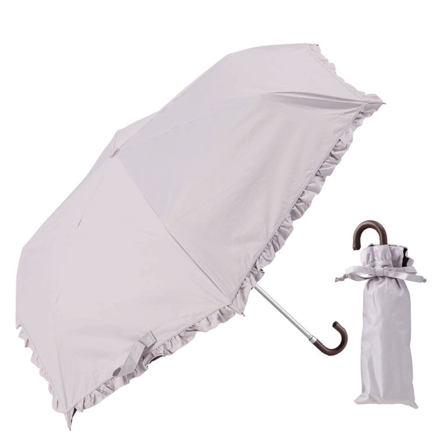 【ダブルフリル】 晴雨兼用 フリル折傘 - 画像5