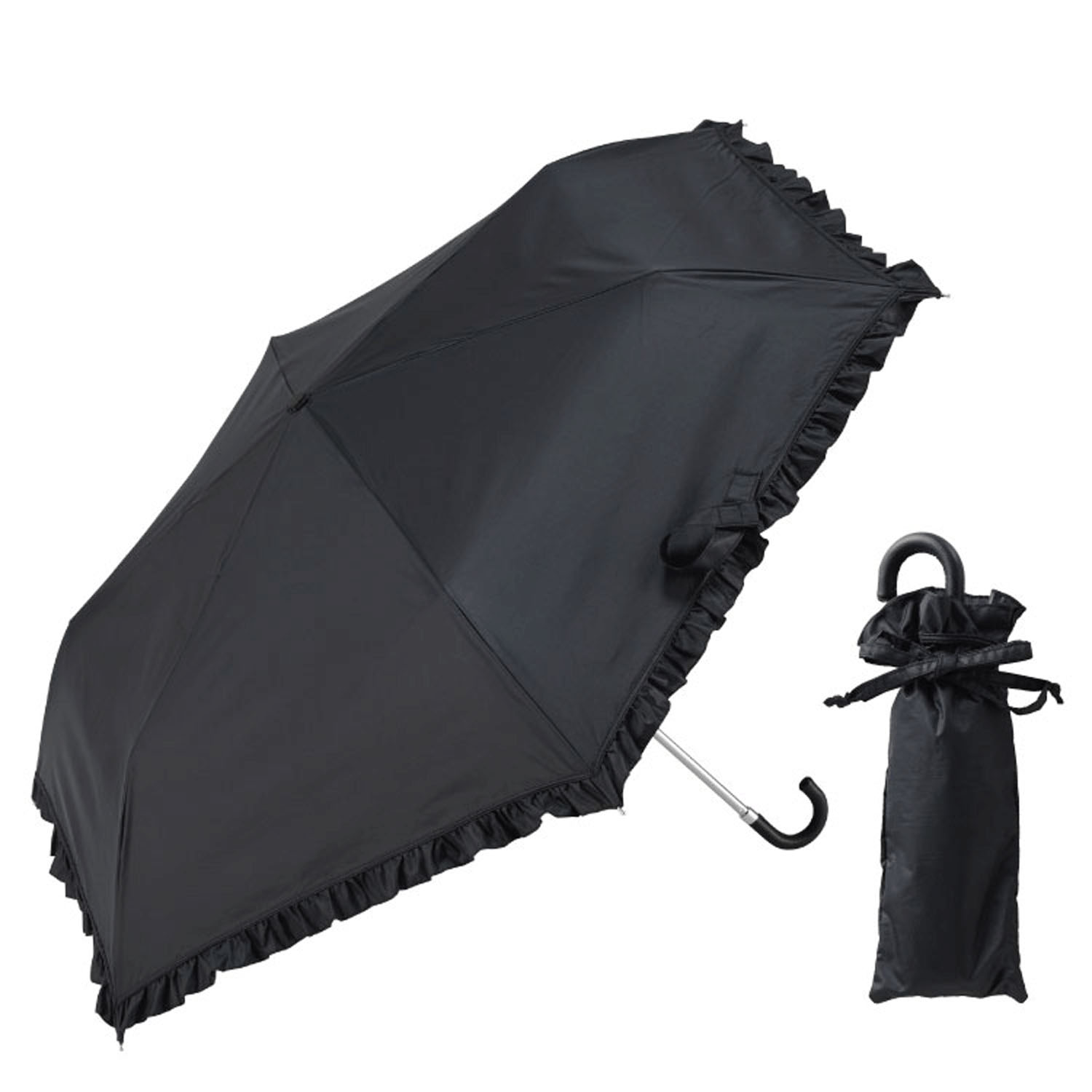 【ダブルフリル】 晴雨兼用 フリル折傘