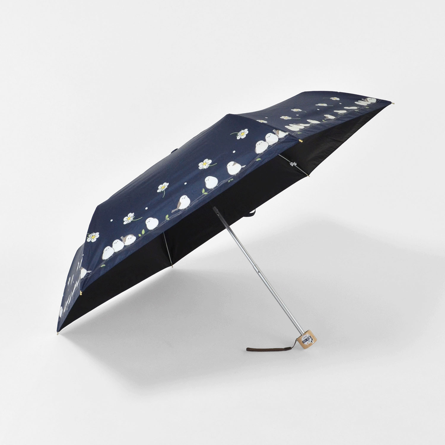 【耐風仕様】 晴雨兼お花とシマエナガミニ傘 - 画像4