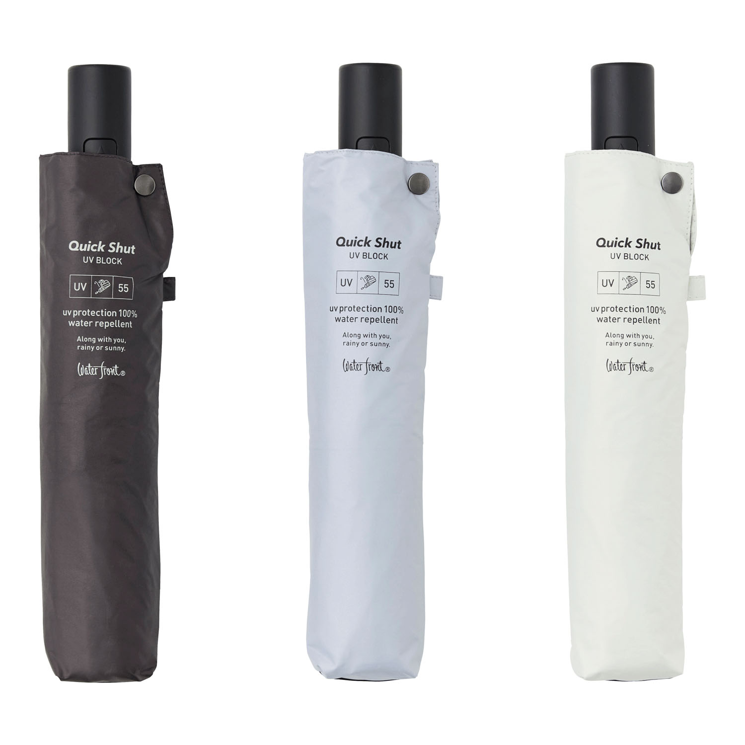 【water front】 クイックシャフト晴雨兼用自動開閉 - 画像2