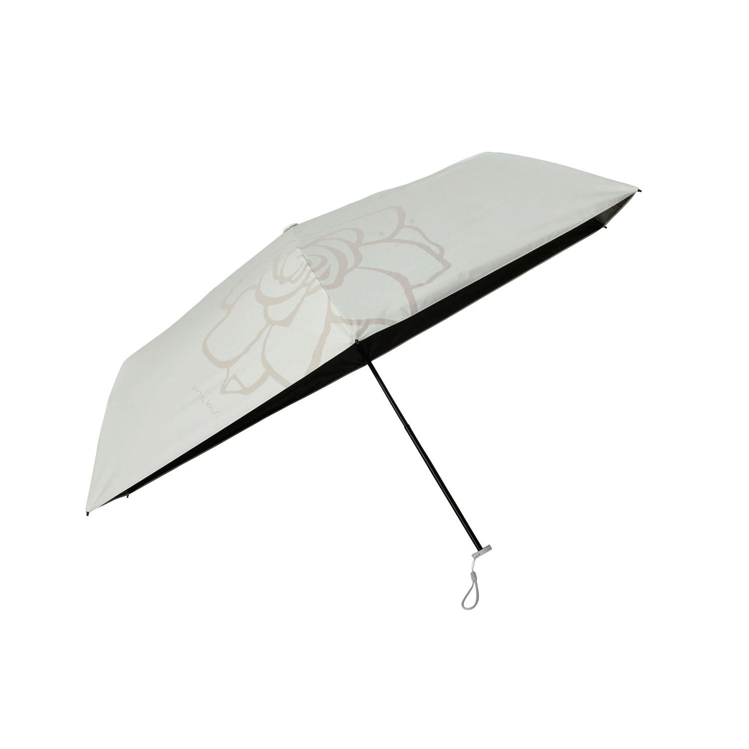 【売れ筋デザイン「一輪の花から晴雨兼用傘が登場！】 ベーシック遮光 フラワーミニ - 画像1