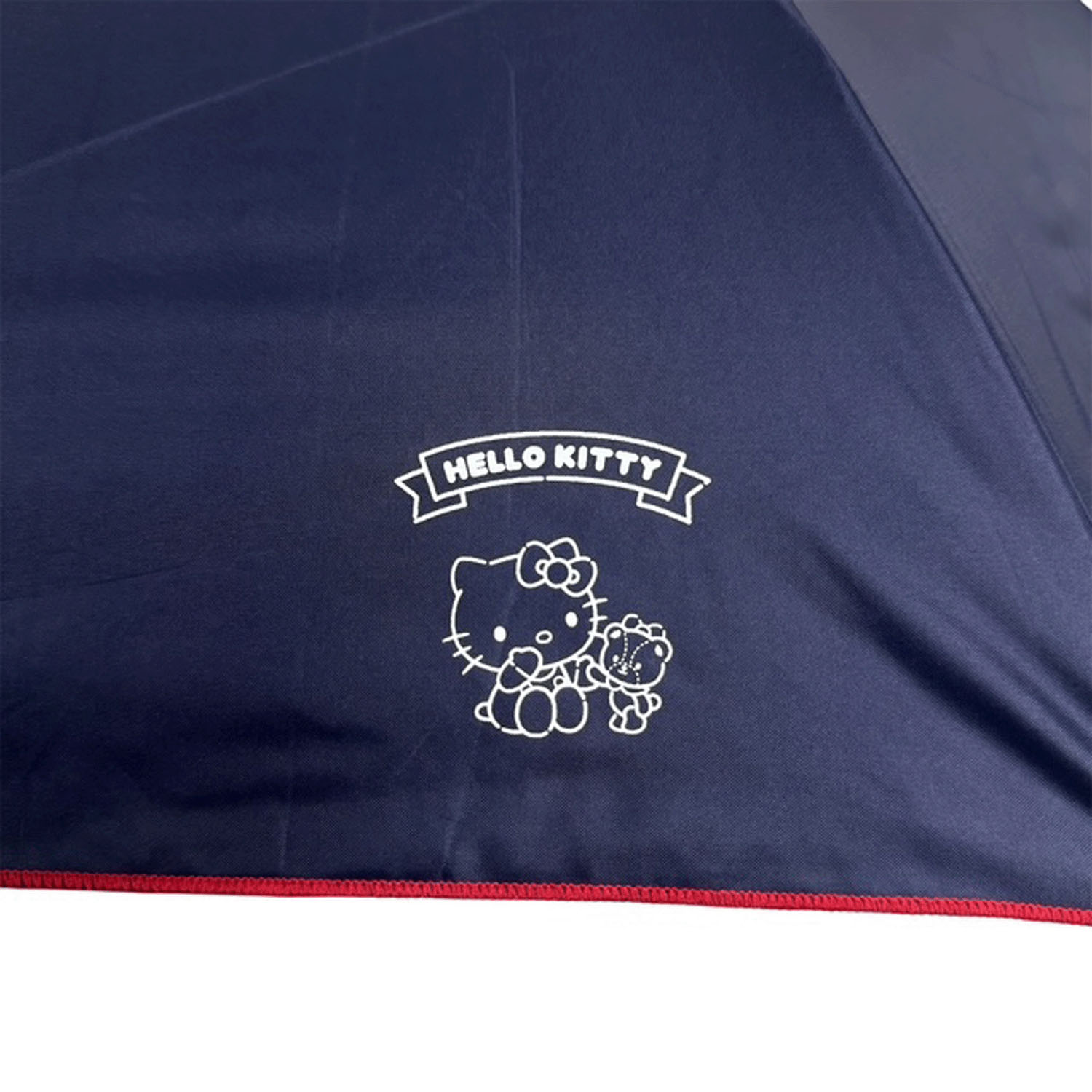 サンリオ 晴雨兼用折り畳み傘 チェックリボン傘袋付 - 画像9