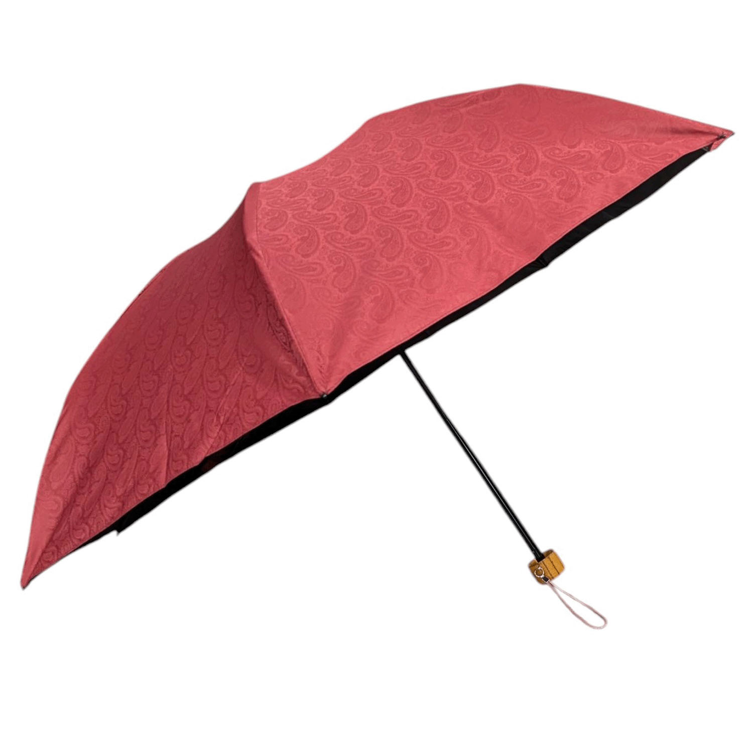 ★日本製 【GRACITO（グラシト）】 ペイズリージャガード3段折りたたみ傘 - 画像16
