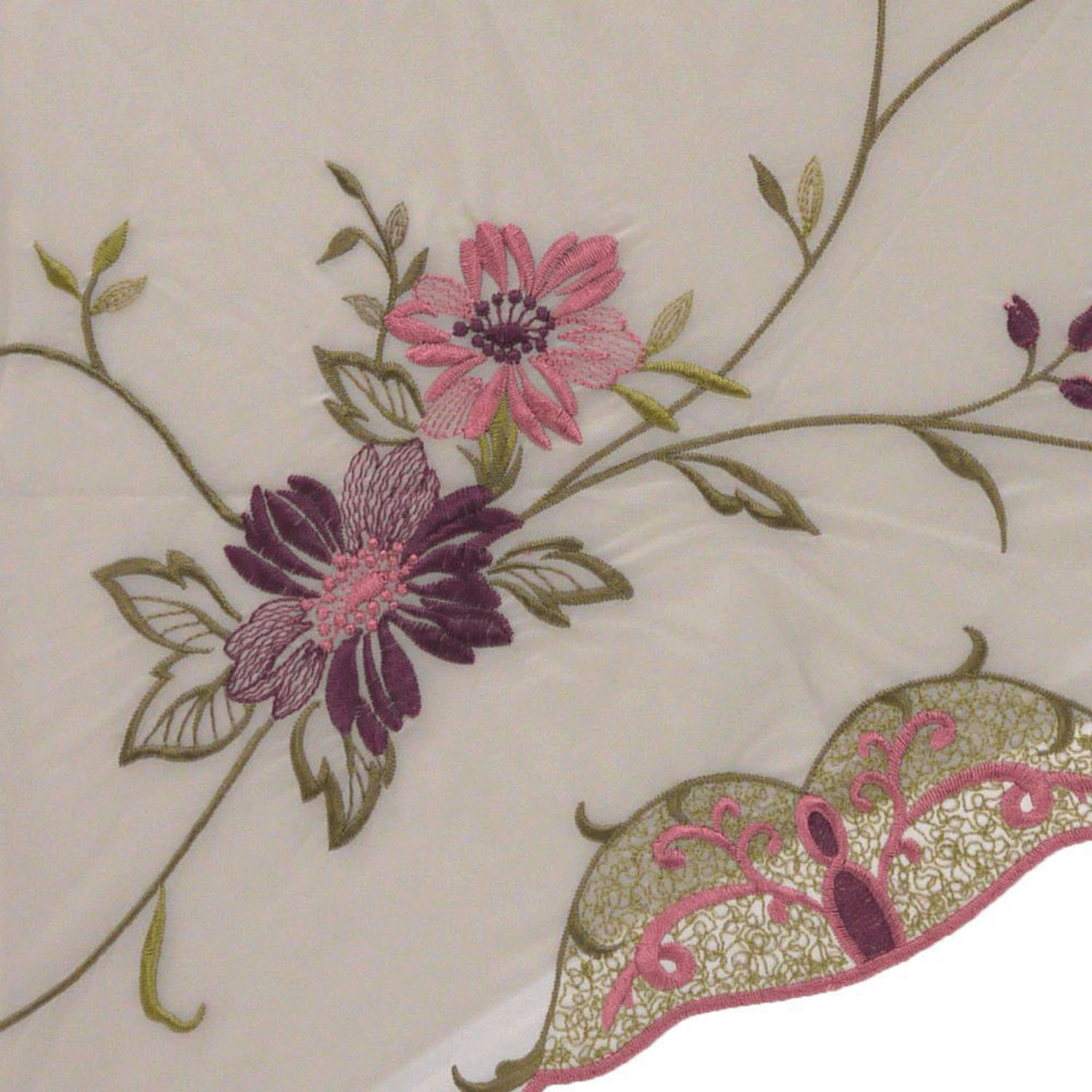 完全遮光 （晴雨兼用）女優日傘 「花鳥刺繍」ミニ折り畳み傘 - 画像14