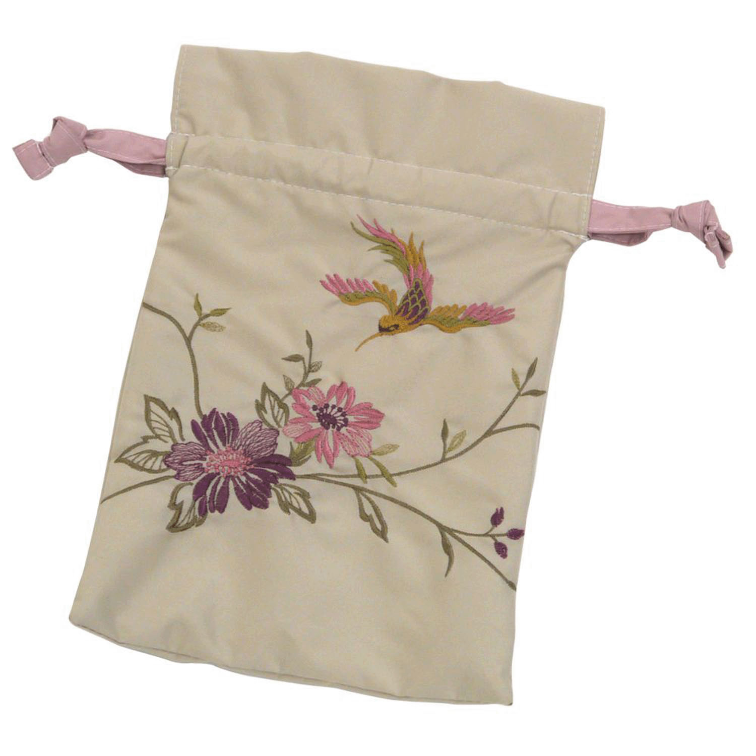 完全遮光 （晴雨兼用）女優日傘 「花鳥刺繍」ミニ折り畳み傘 - 画像16