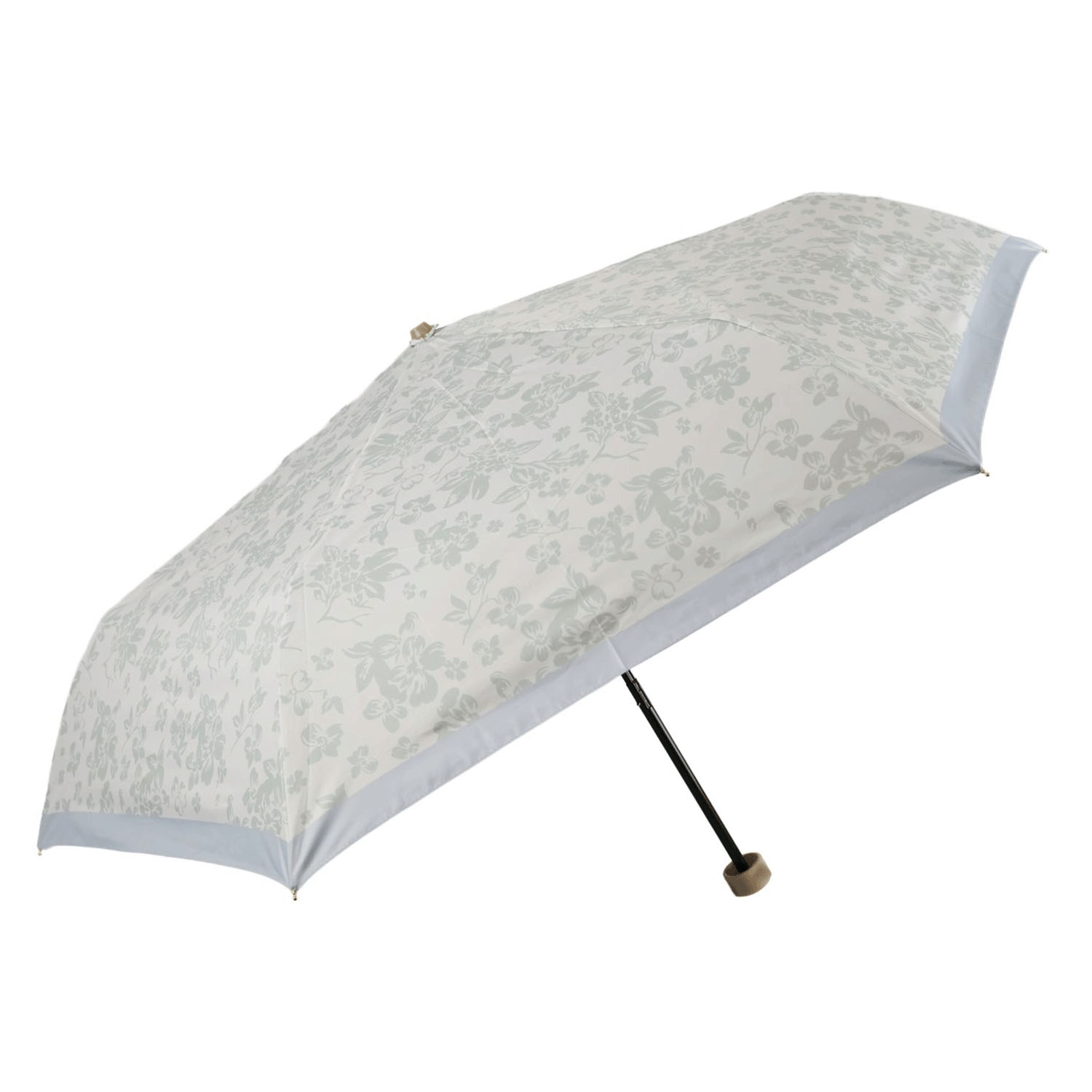 晴雨兼用ダマスクパターン折傘 - 画像1