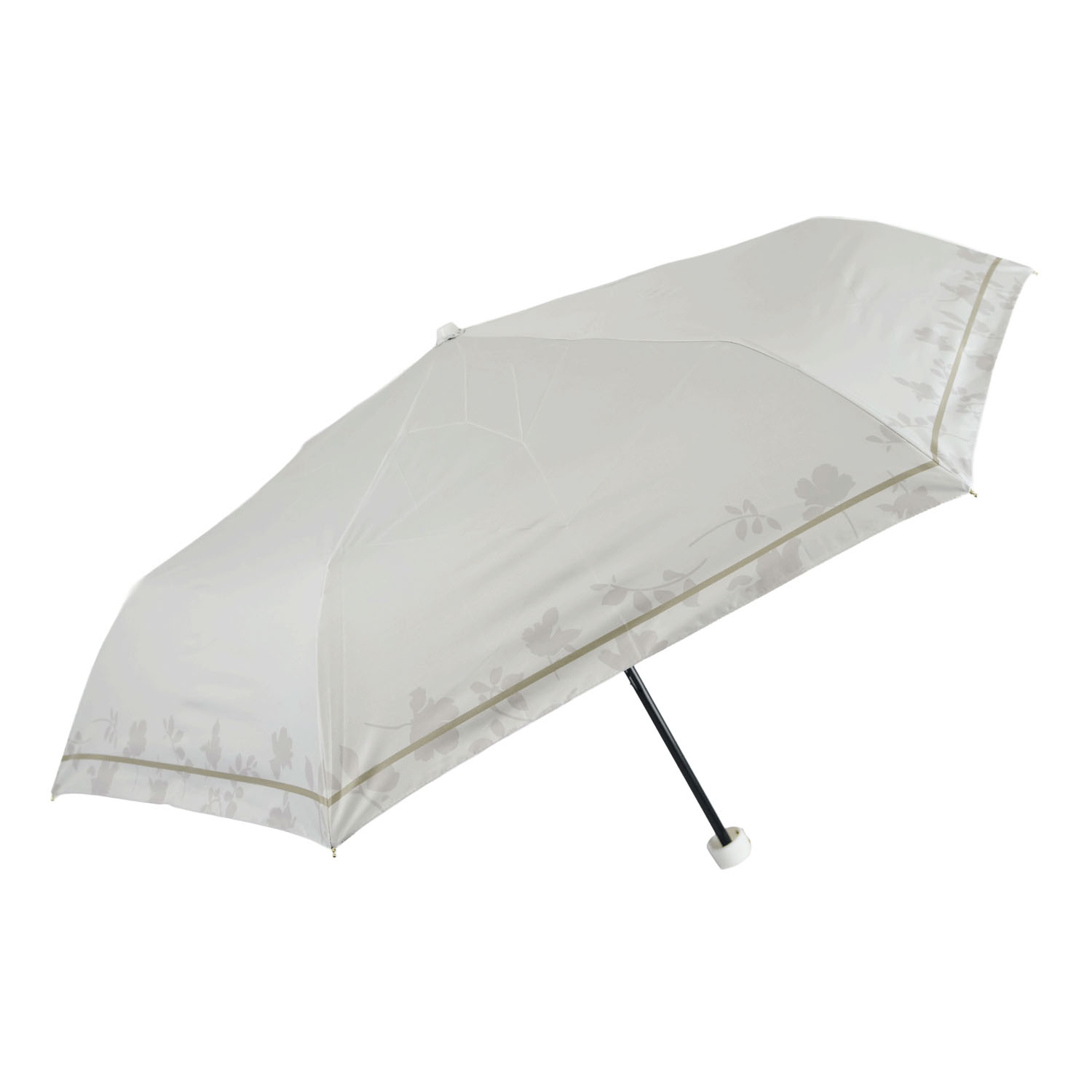 晴雨兼用シャドウフラワー折傘 - 画像1