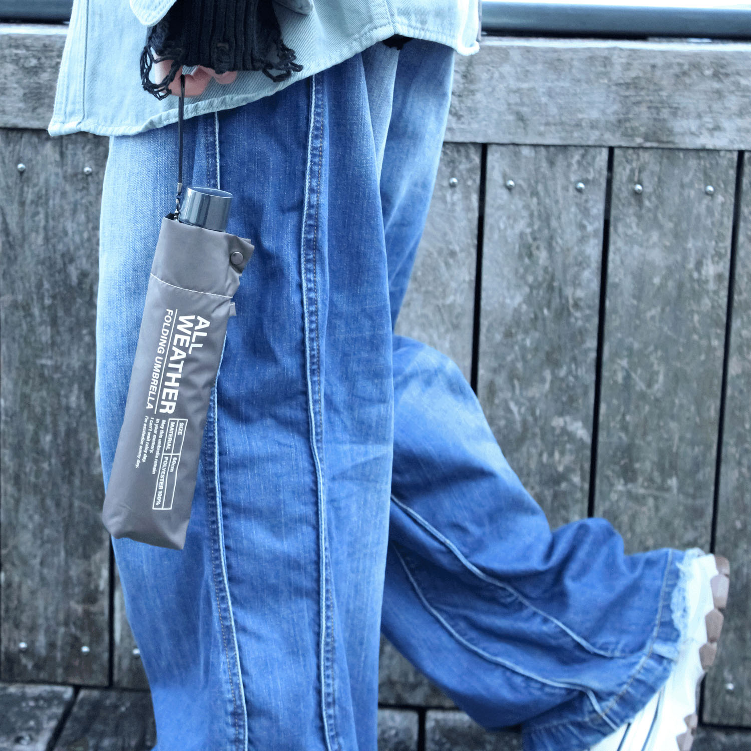 【耐風仕様】 晴雨兼用 男女兼用ラージサイズ折傘 - 画像3