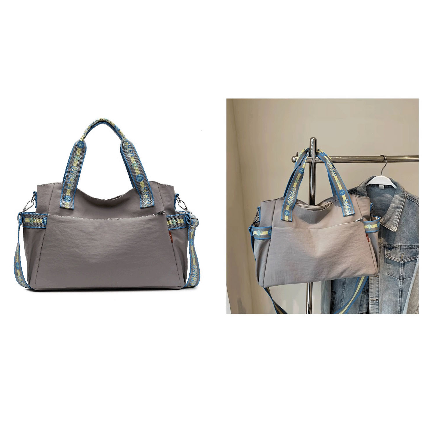 サイドポケットテープハンドルトートバッグ - 画像1