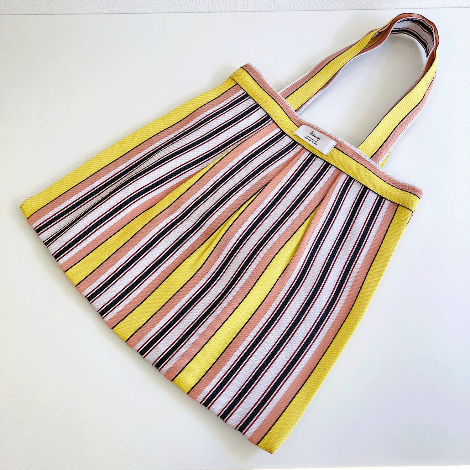 Swaraj タックチュールトートバッグ - 画像11