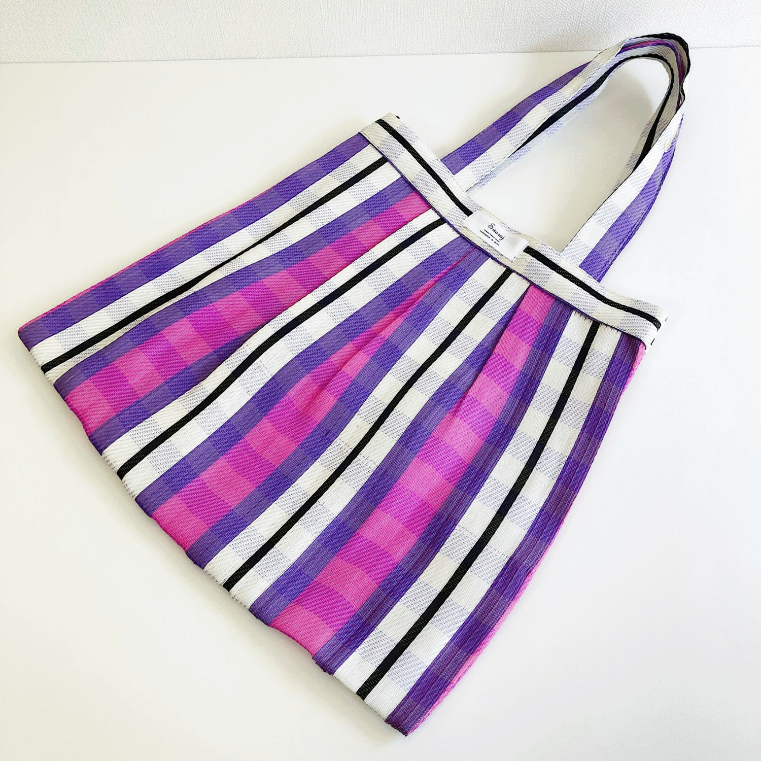 Swaraj タックチュールトートバッグ - 画像15