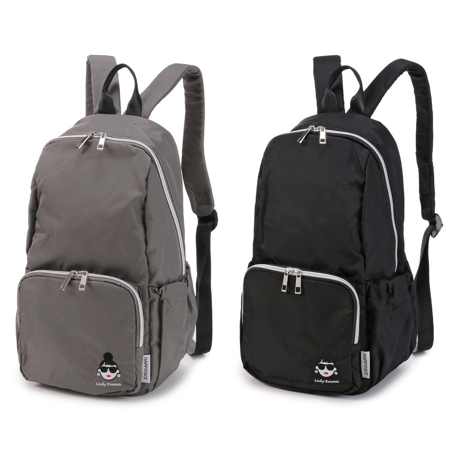 HAPPY FACEレディ・エマ 刺繍リュックサック