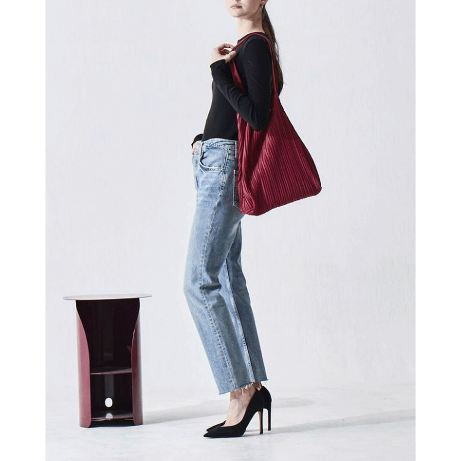 BLUEORB プリーツトートバッグ（ポーチ付き） - 画像23