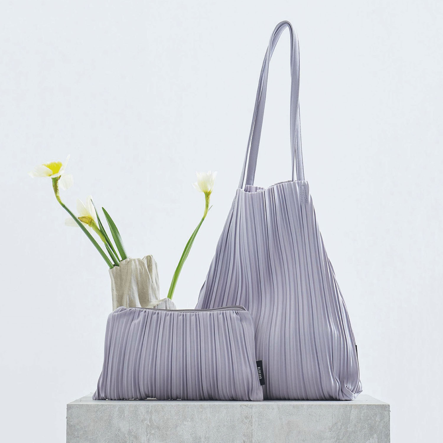 BLUEORB プリーツトートバッグ（ポーチ付き） - 画像9