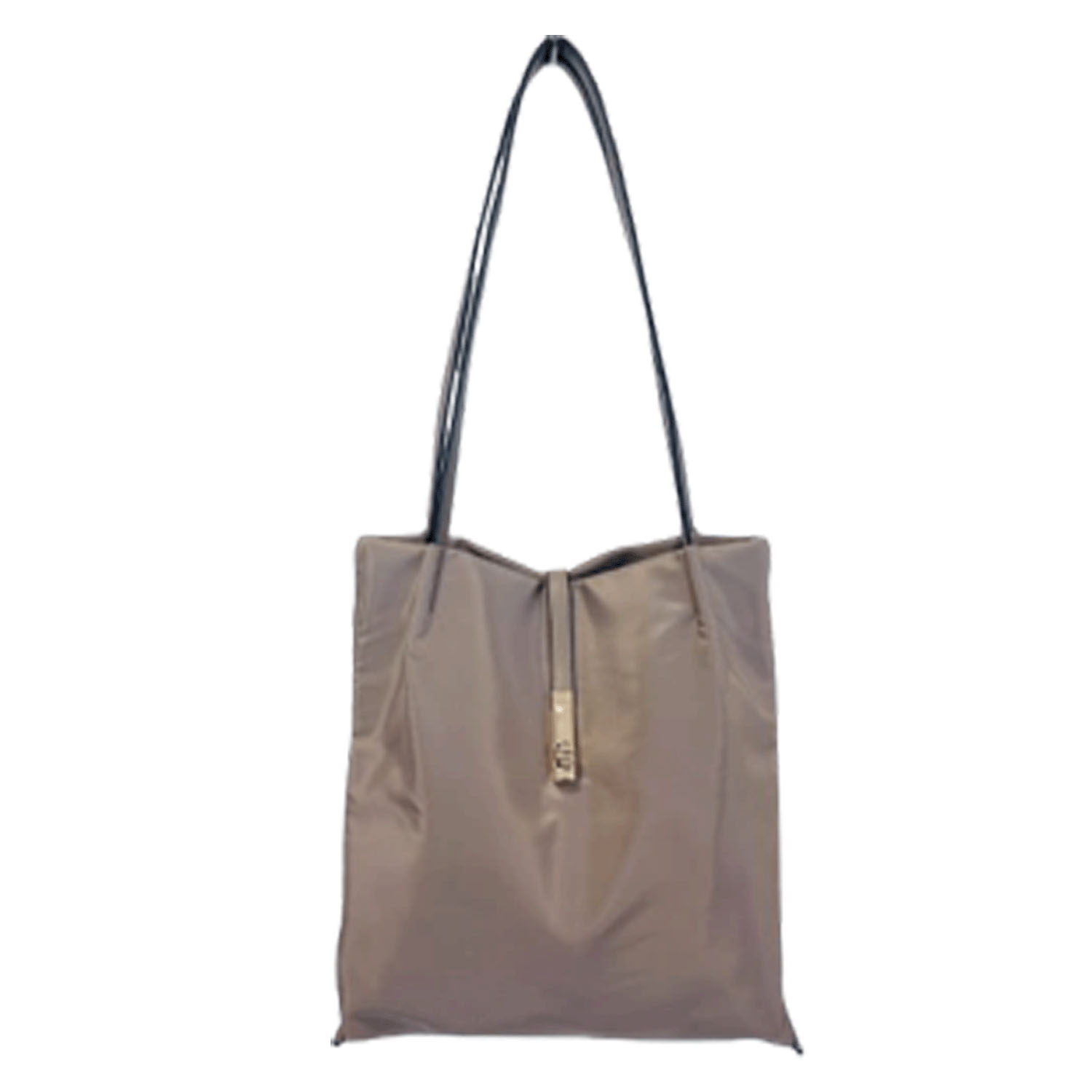 ひねり金具付き縦型トートバッグ - 画像1