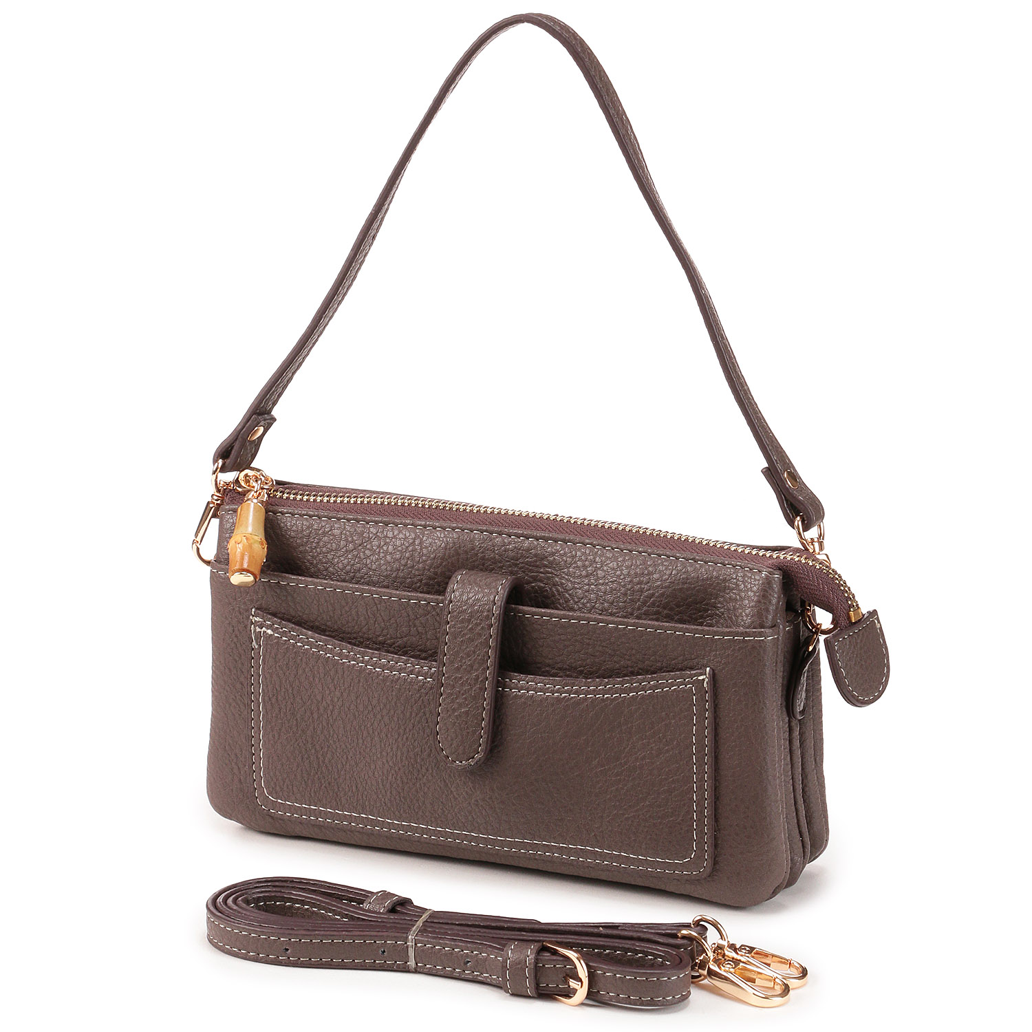 バンブー付きお財布ポシェット - 画像1