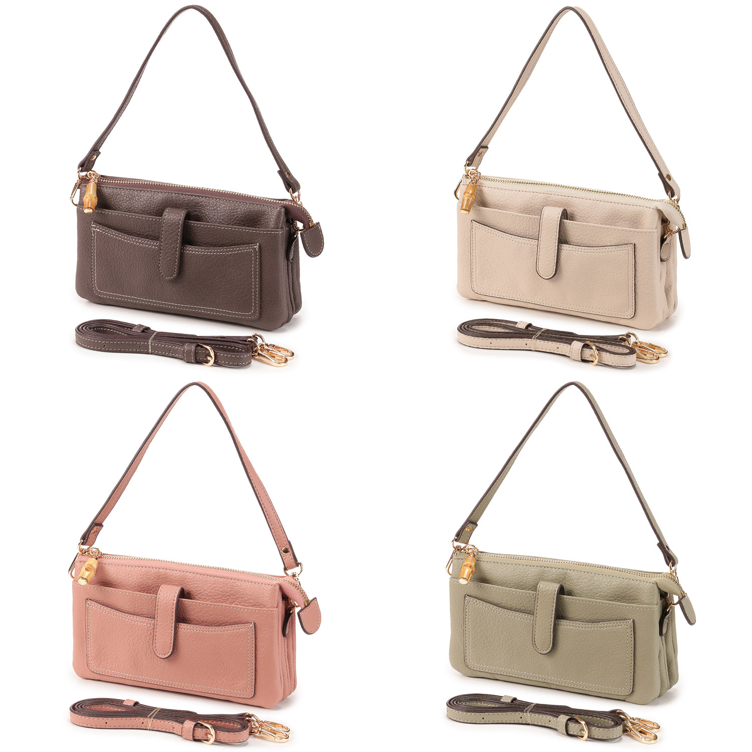 バンブー付きお財布ポシェット - 画像1