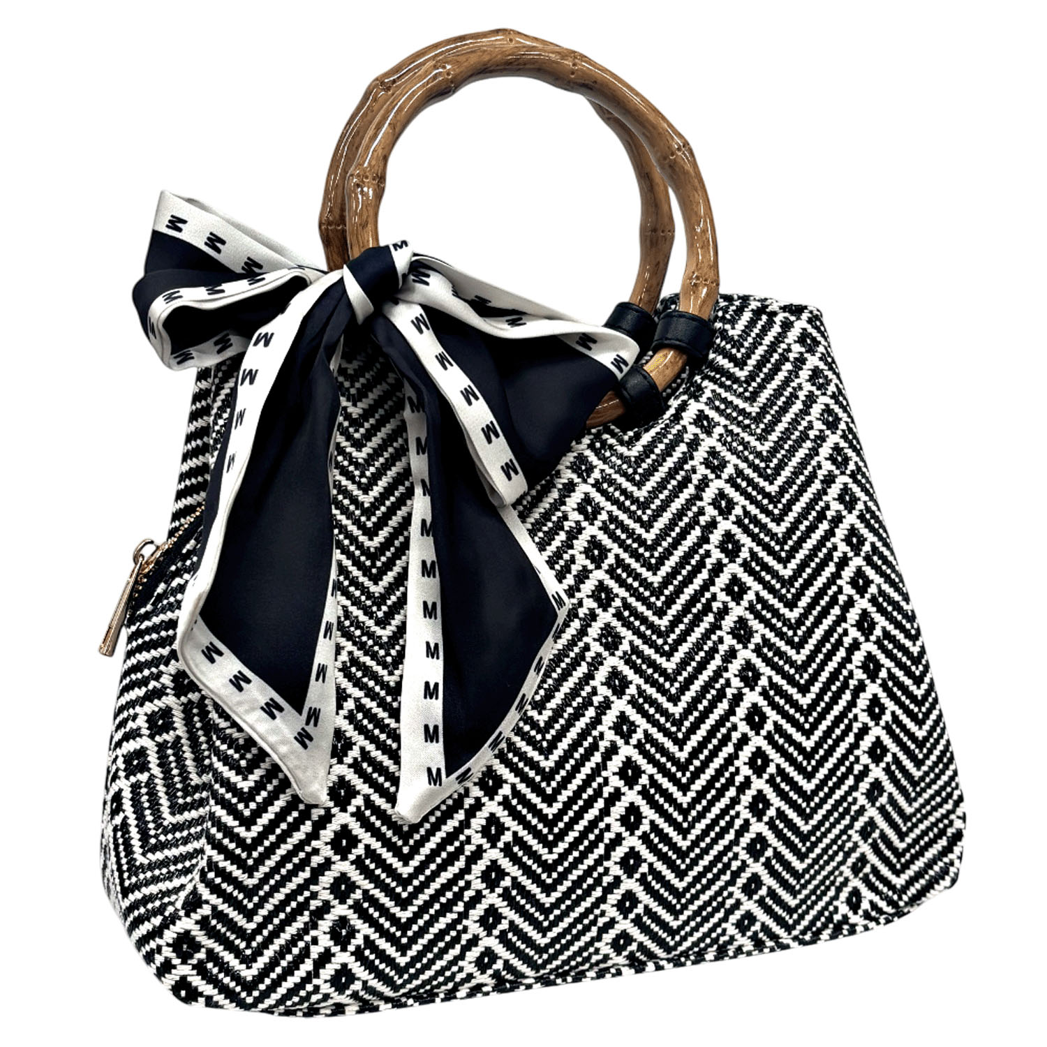 MACARONIC STYLE  柄ものスカーフ付き2WAYバッグ - 画像3