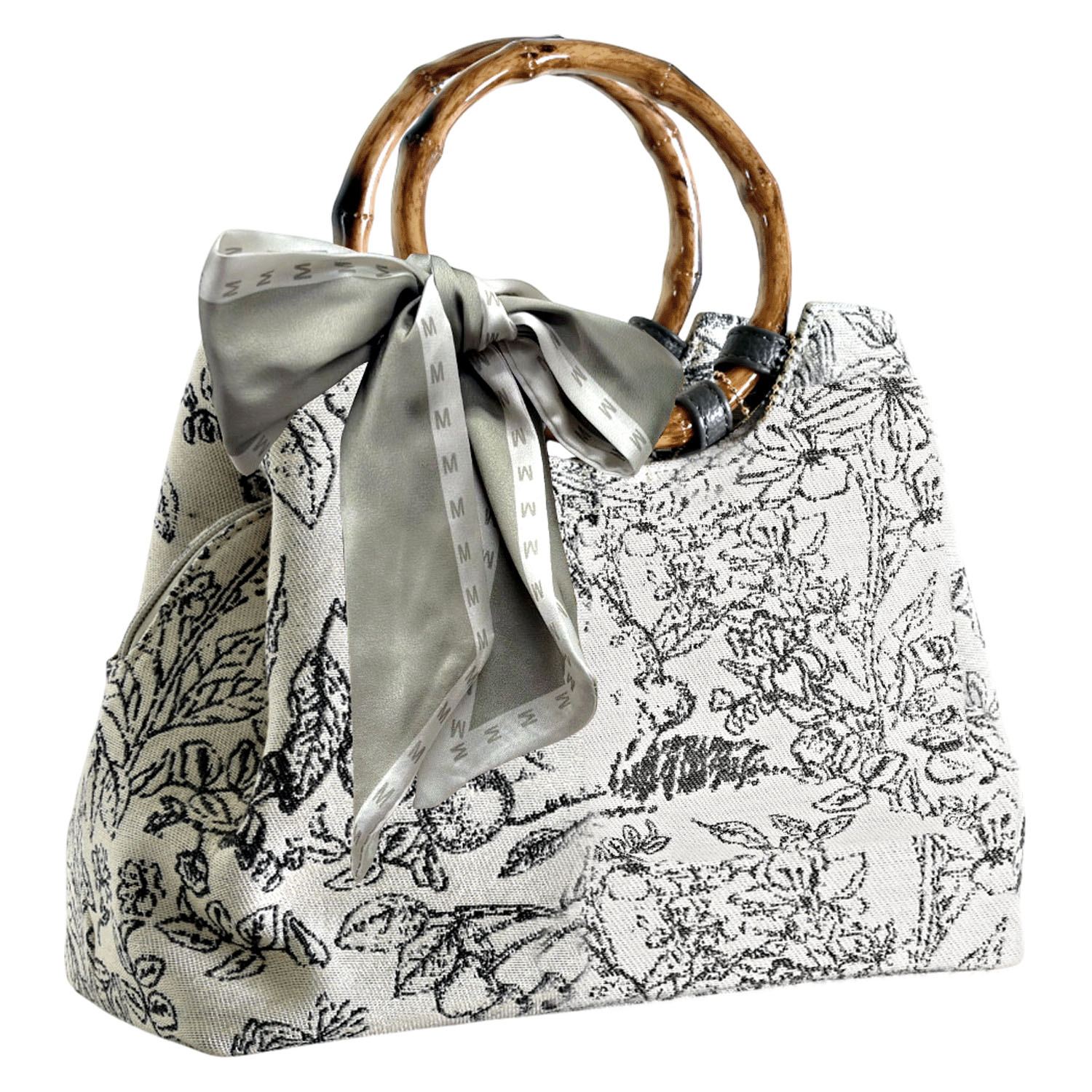 MACARONIC STYLE  柄ものスカーフ付き2WAYバッグ - 画像4