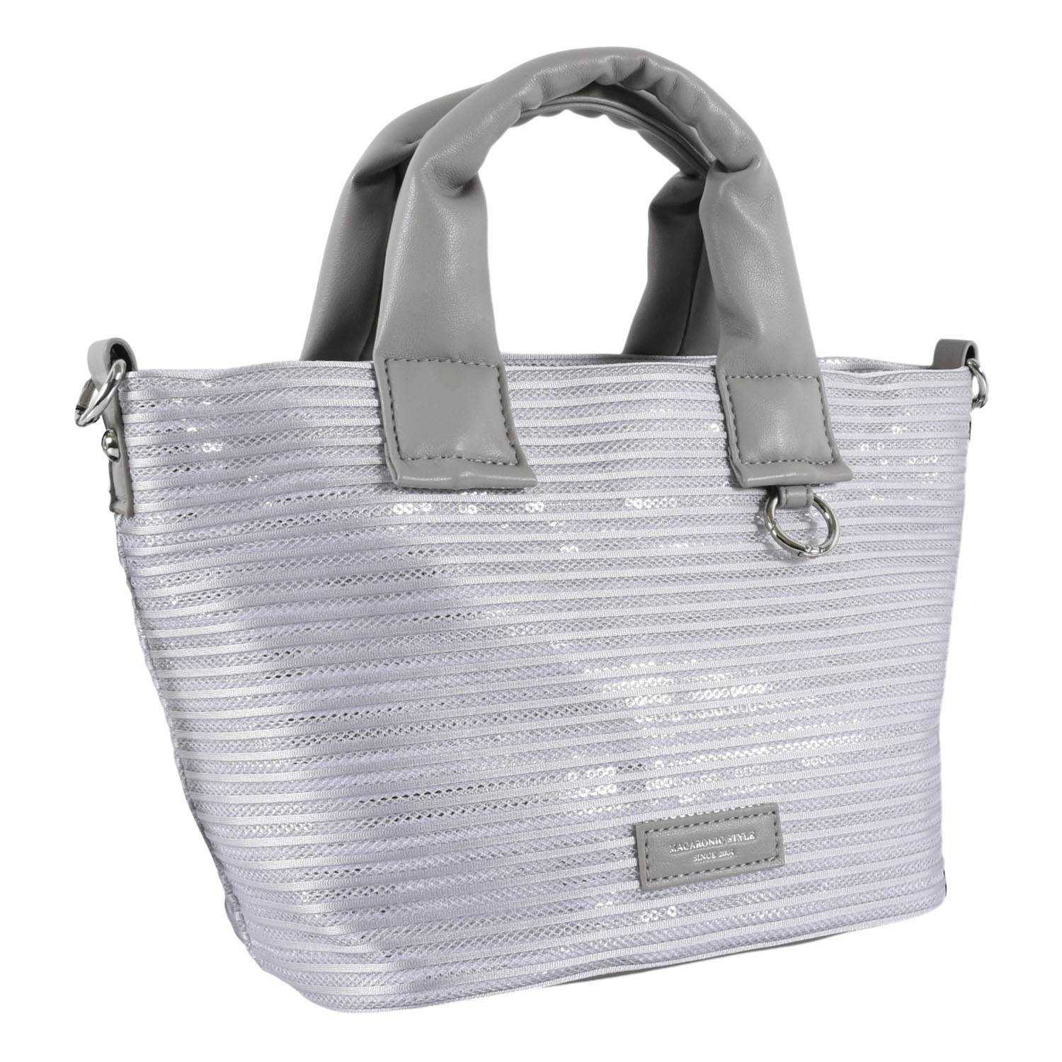 MACARONIC STYLE ボーダースパンコール2WAYバッグ - 画像3