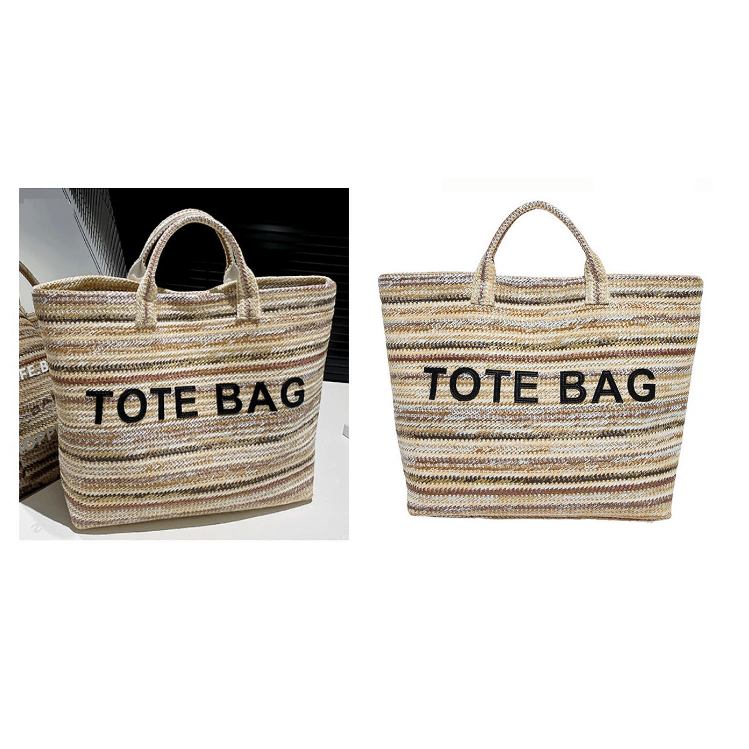 ボーダーライントートバッグ - 画像4