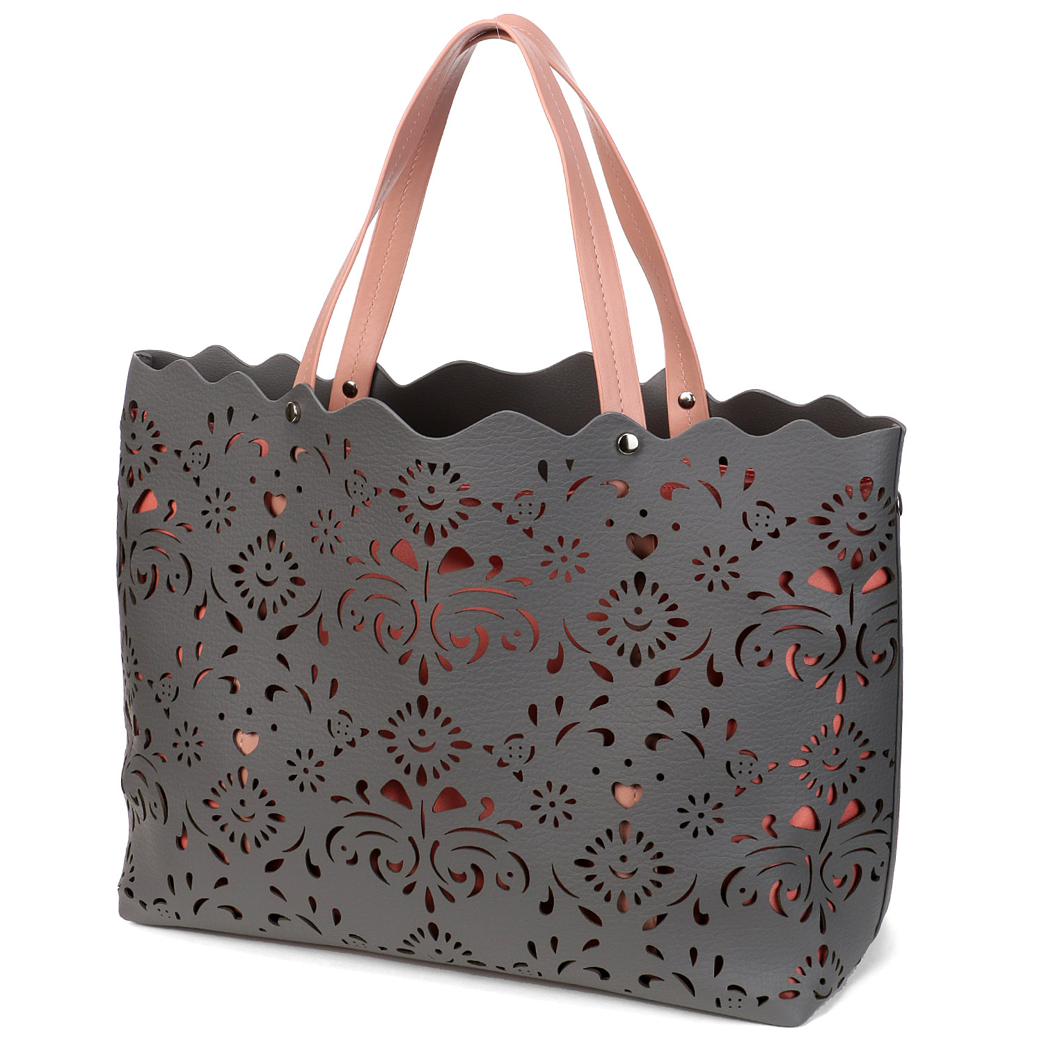 フラワーパンチングトートバッグ