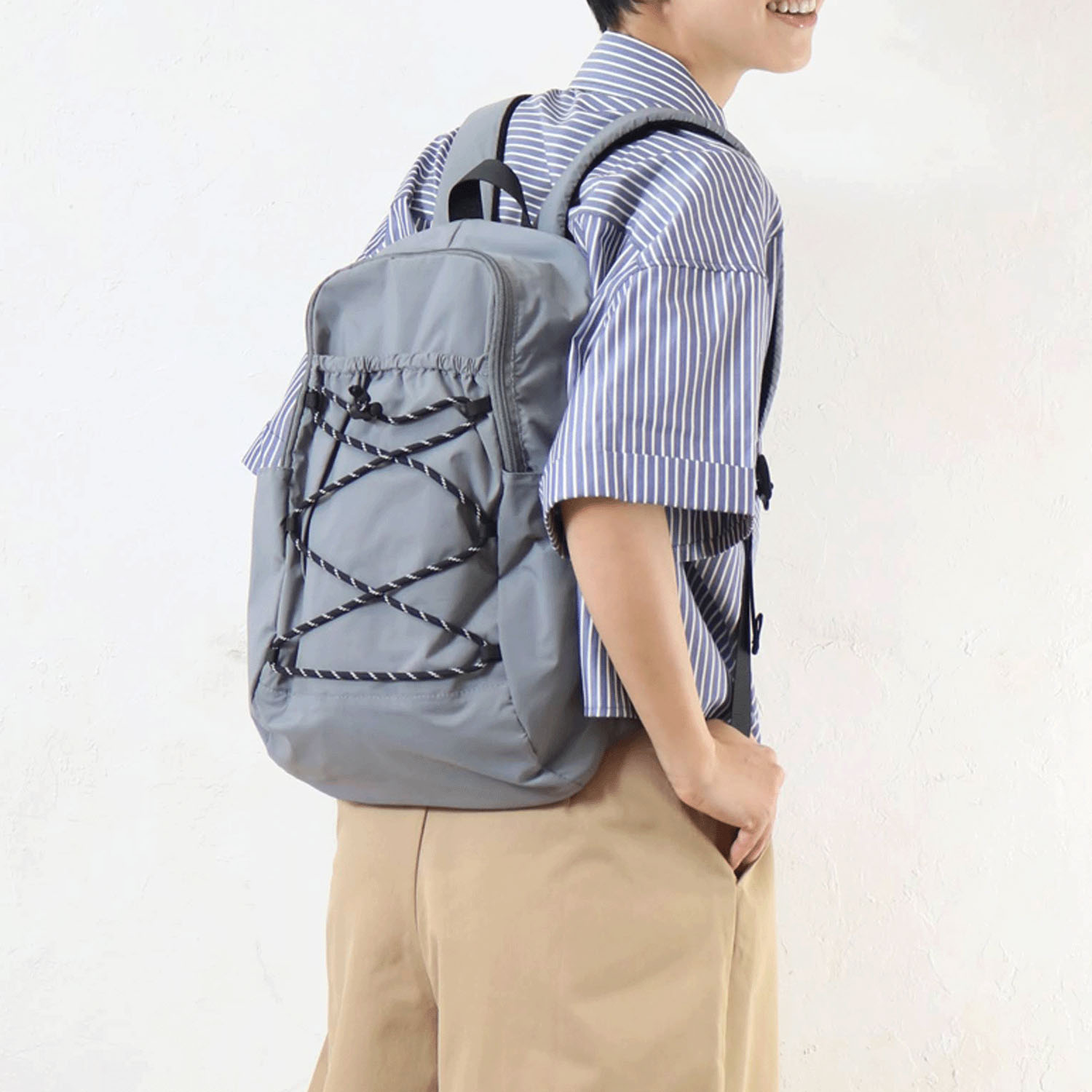 撥水レースアップリュックサック - 画像5