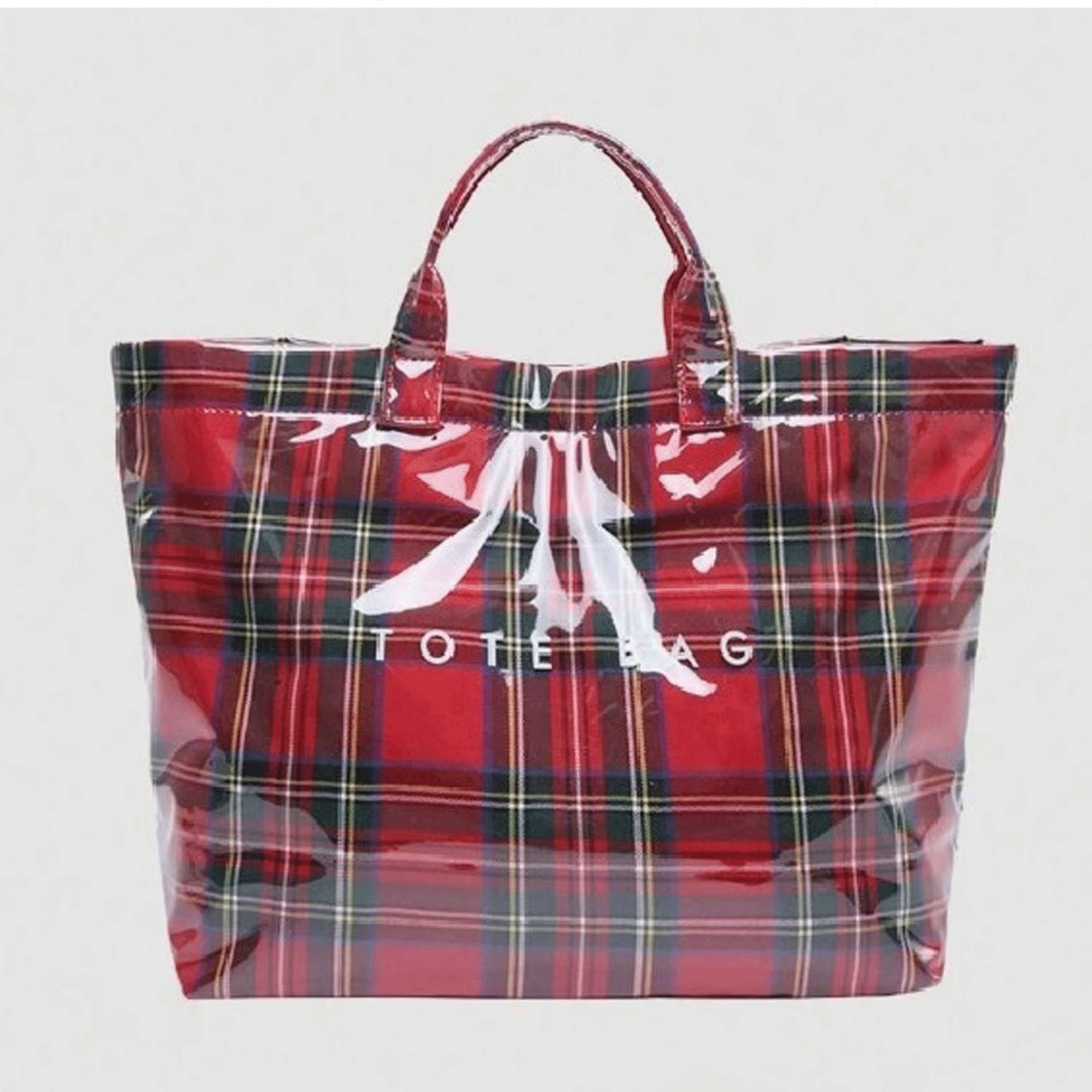 PVCチェックトートバッグ - 画像6