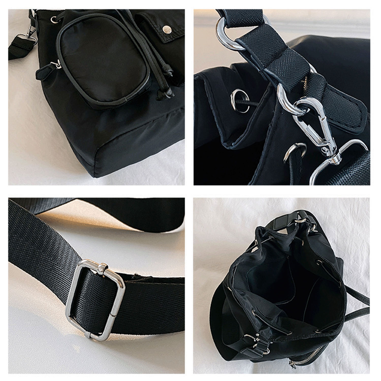 adia ナイロン巾着2WAYバッグ - 画像9