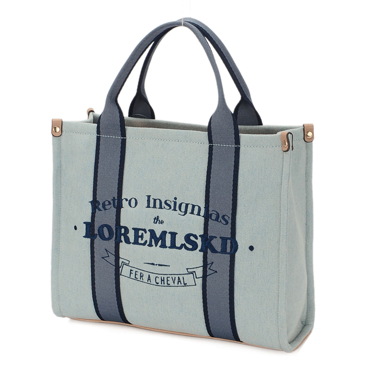 英字ロゴ刺繍スクエア型バッグ - 画像4