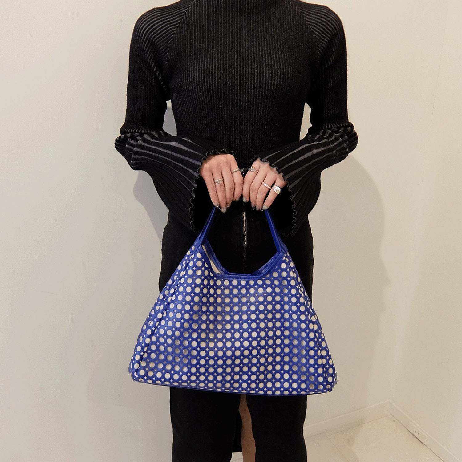 【43－00 在庫ある分で終了】パンチングトートバッグ - 画像2