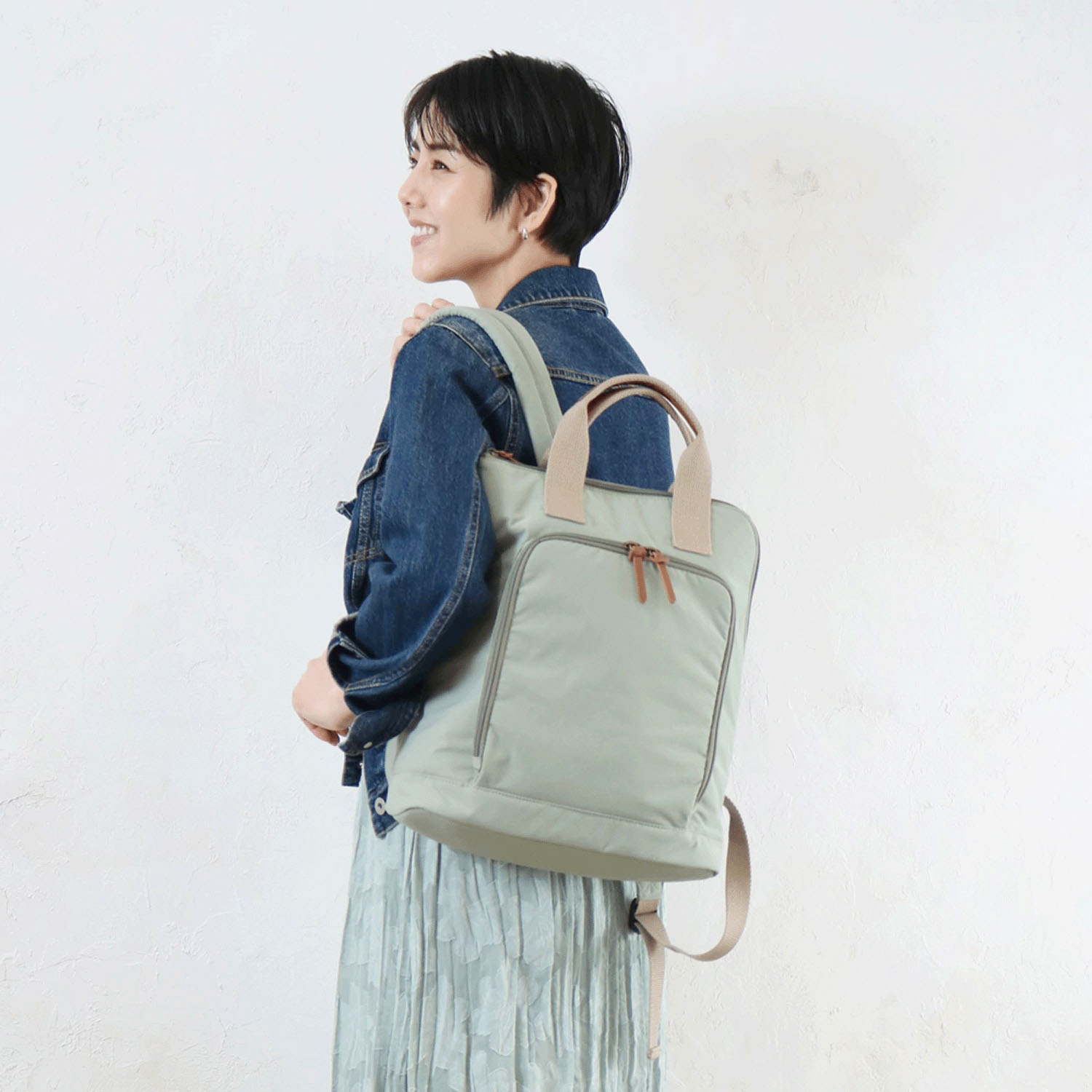 撥水ナチュポッケリュック - 画像1