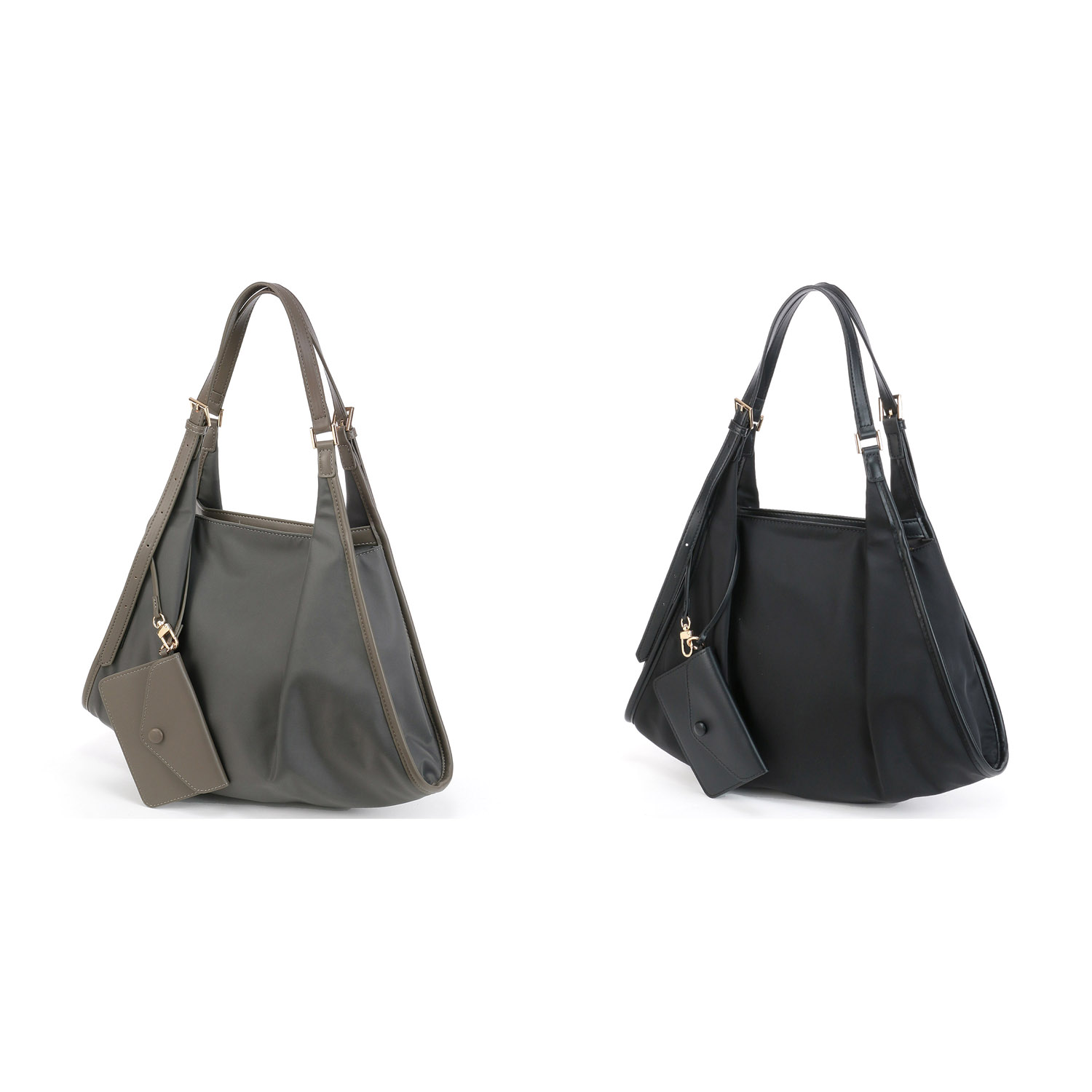 cachecache ベルトハンドルナイロントートバッグ