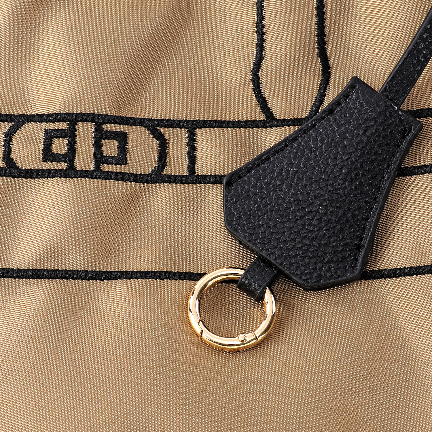 cachecache トロンプルイユイ刺繍スクエアトートバッグ - 画像7