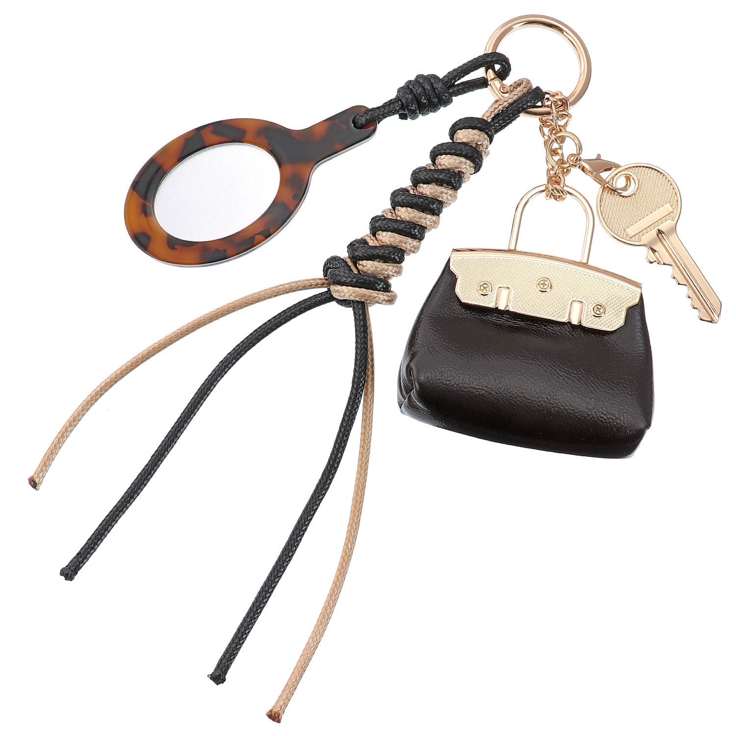 cachecache チャーム付きキャンバストートバッグ - 画像4