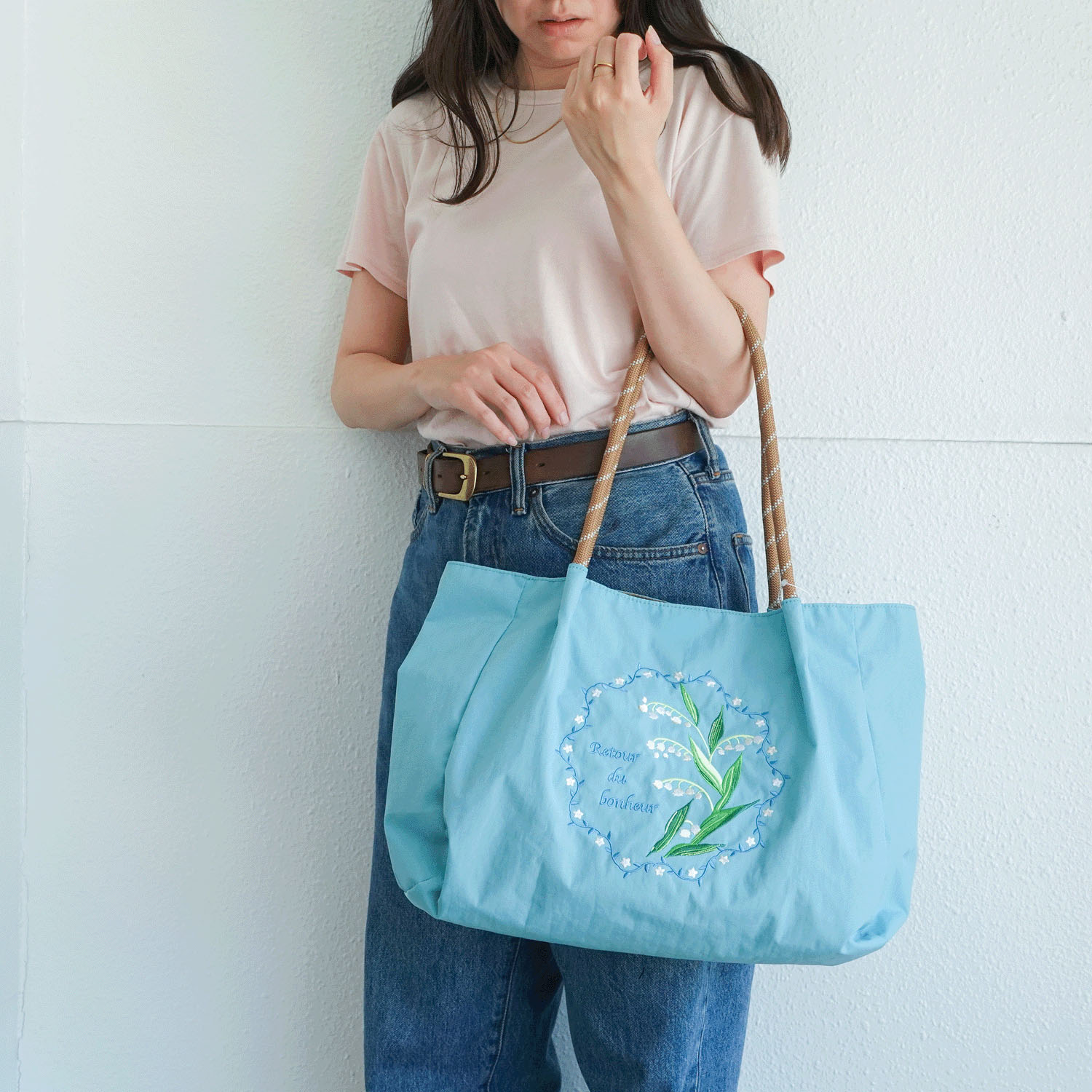 【エトワールオリジナル】フラワー刺繍トートバッグ - 画像7