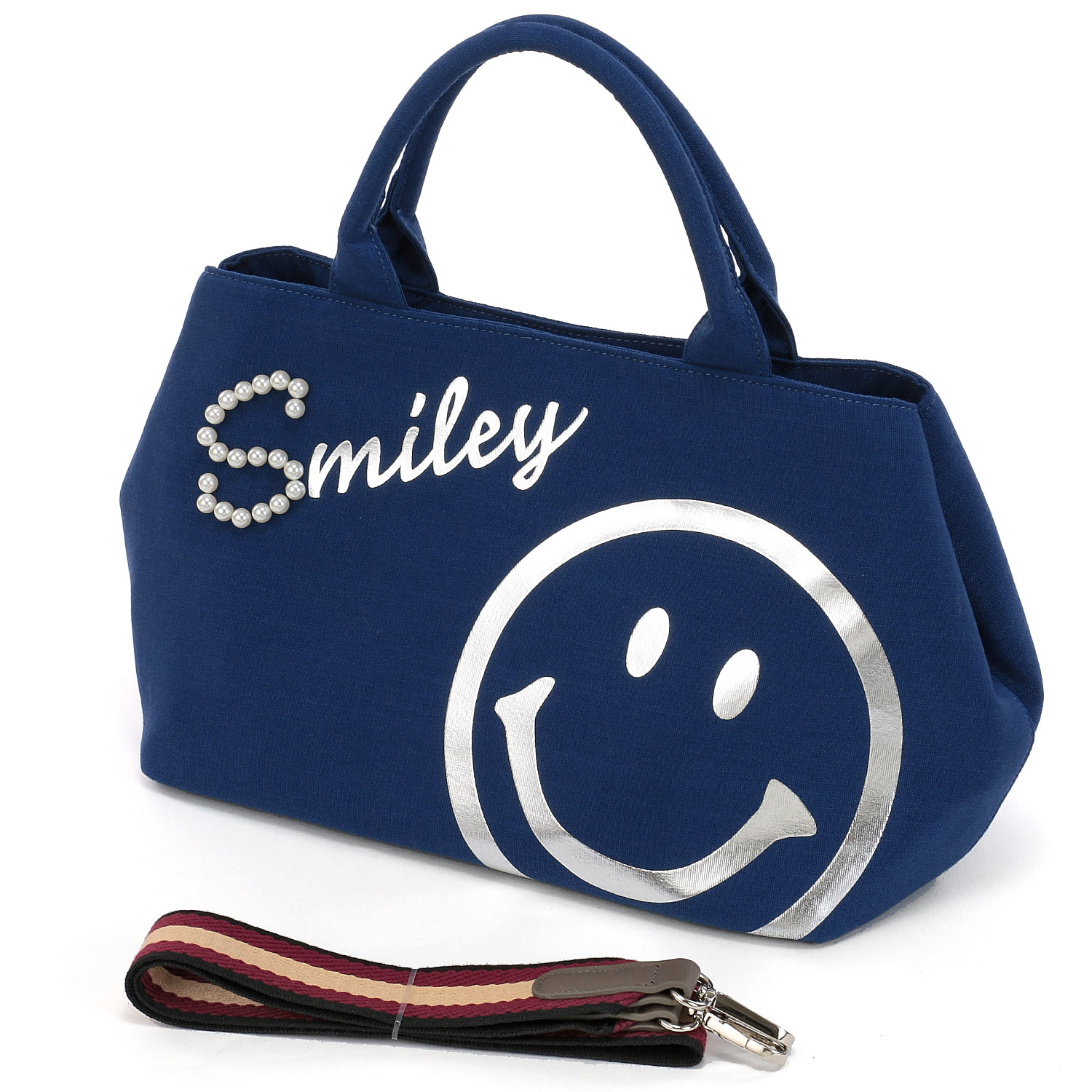 COOCO スマイルロゴパール×箔プリント2WAYトートバッグ - 画像8