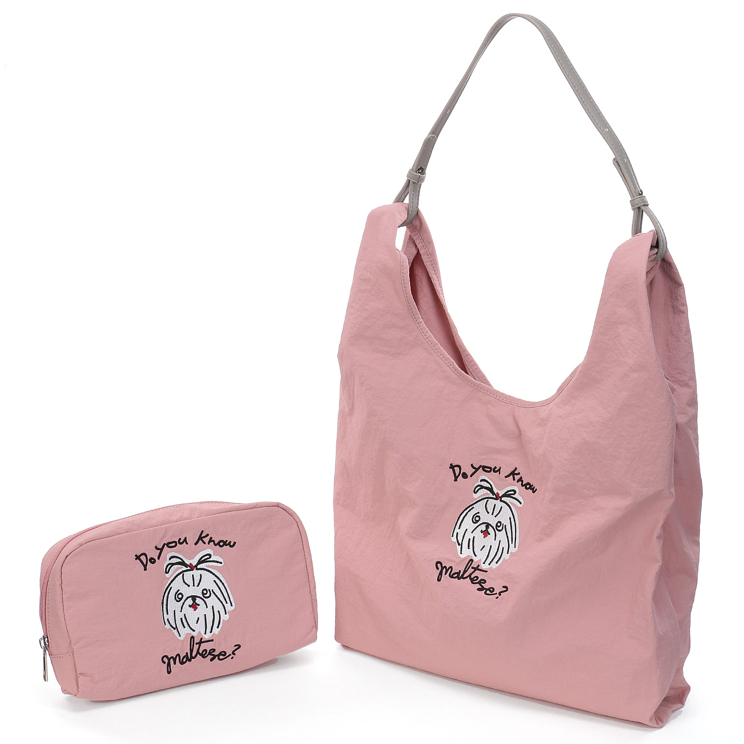 cachecache アニマルドローイング刺繍ナイロントートバッグ - 画像6