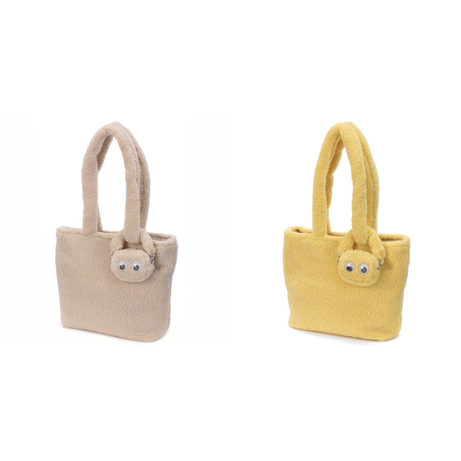 cachecache 目玉ポーチ付ファートートバッグ - 画像2