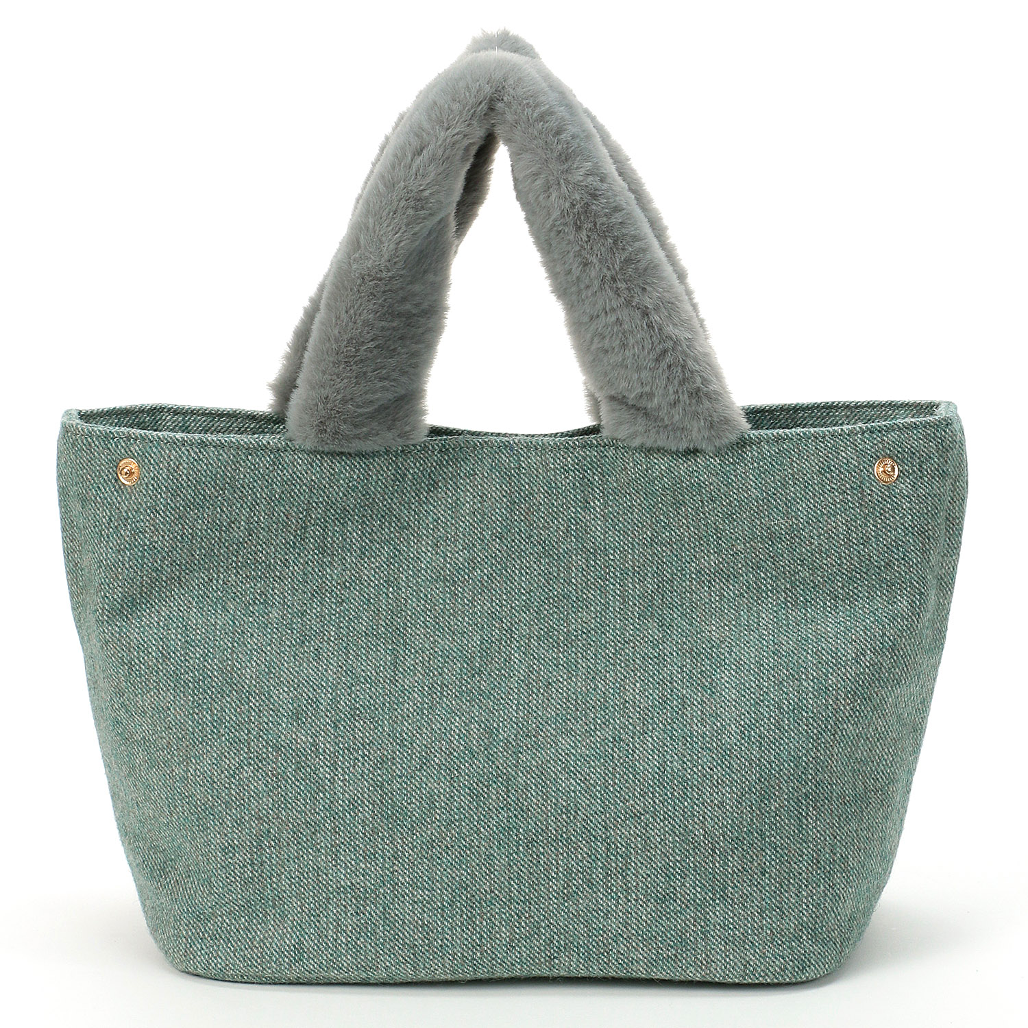 COOCO スマイルパール刺繍×エコファーハンドルトートバッグ - 画像5