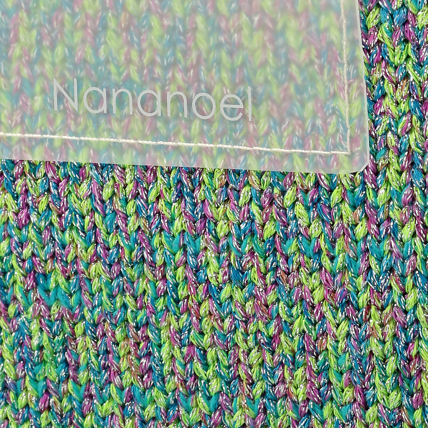 Nananoel MIXラメ入りニットトートバッグ - 画像7