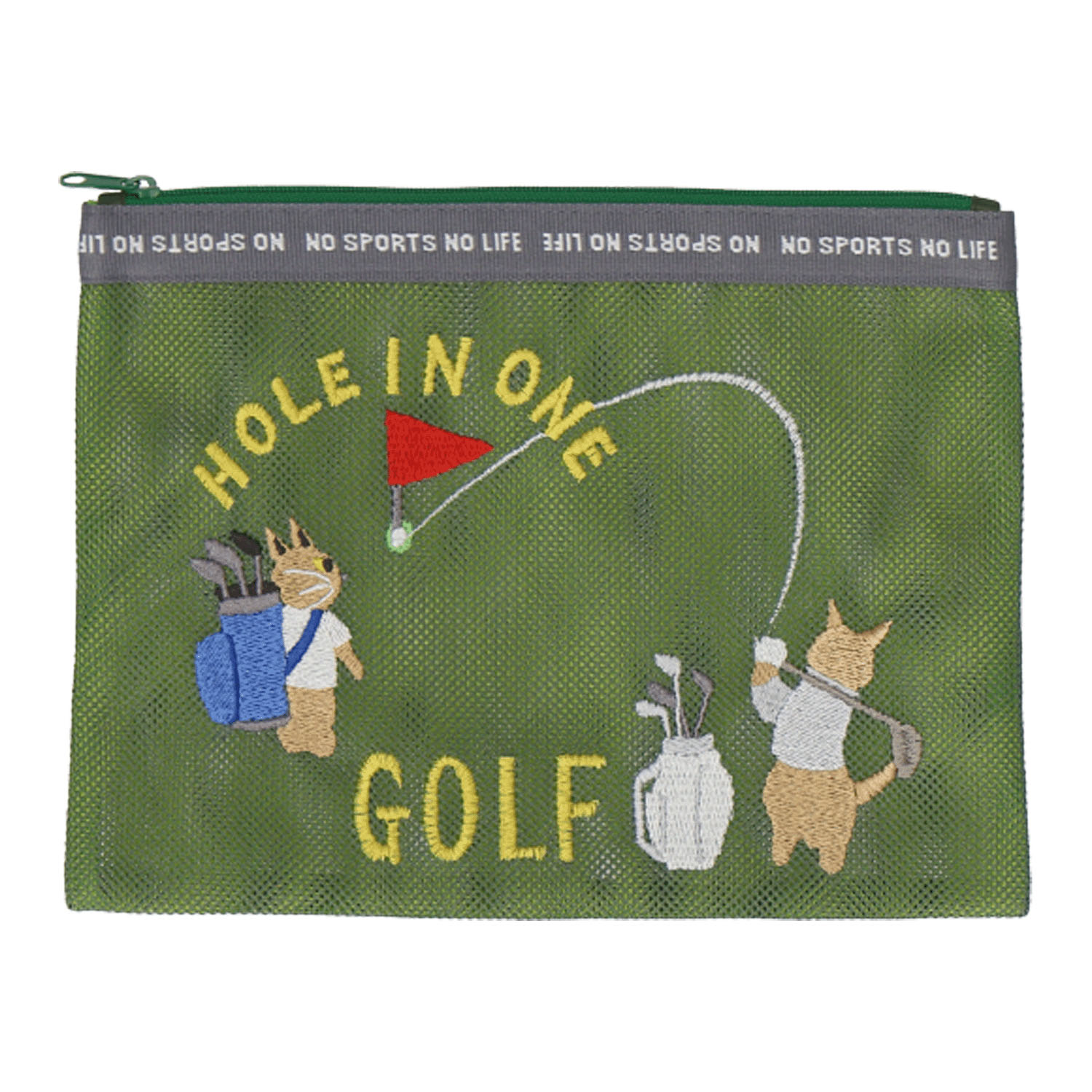 No Sports No Life フラットポーチ - 画像4