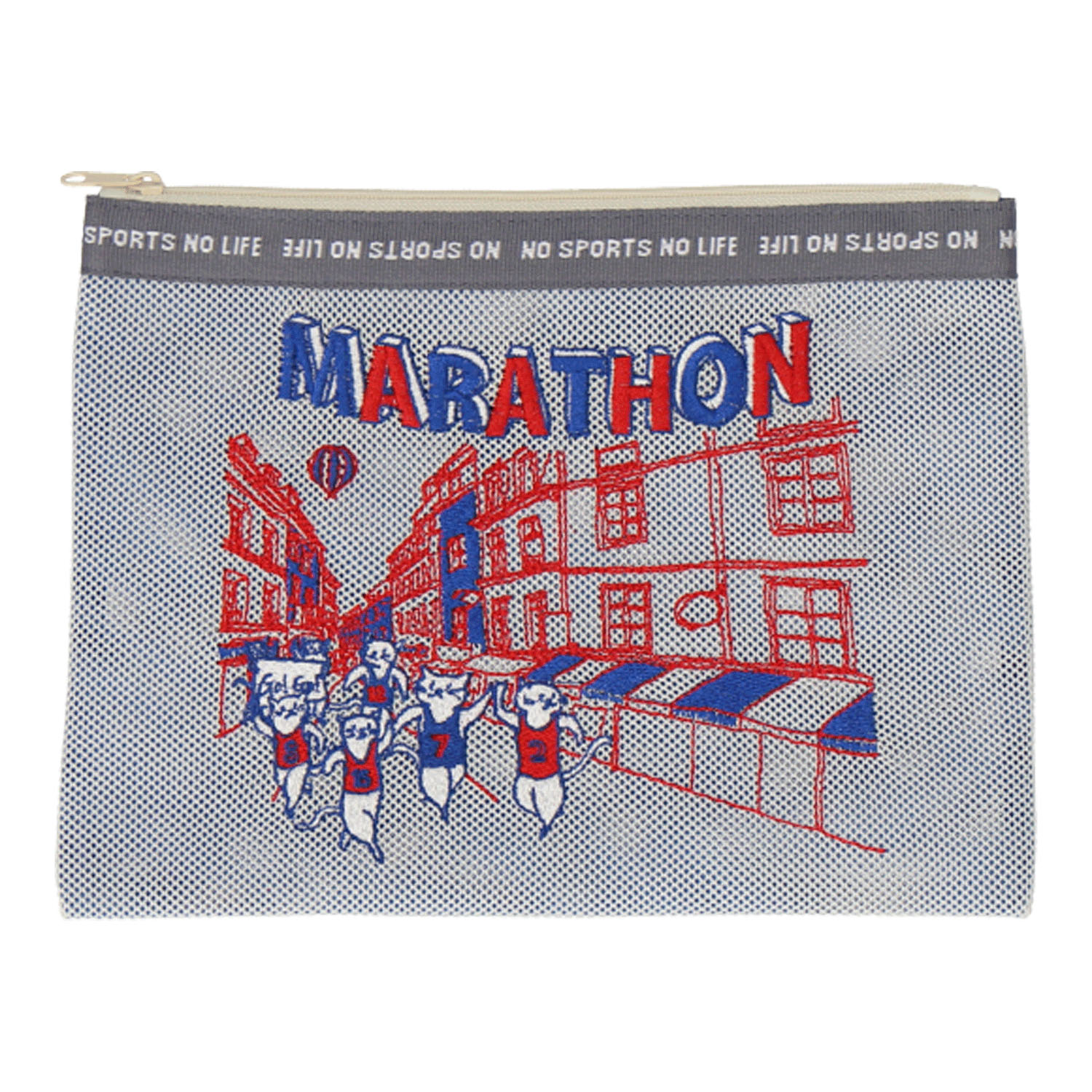 No Sports No Life フラットポーチ - 画像6