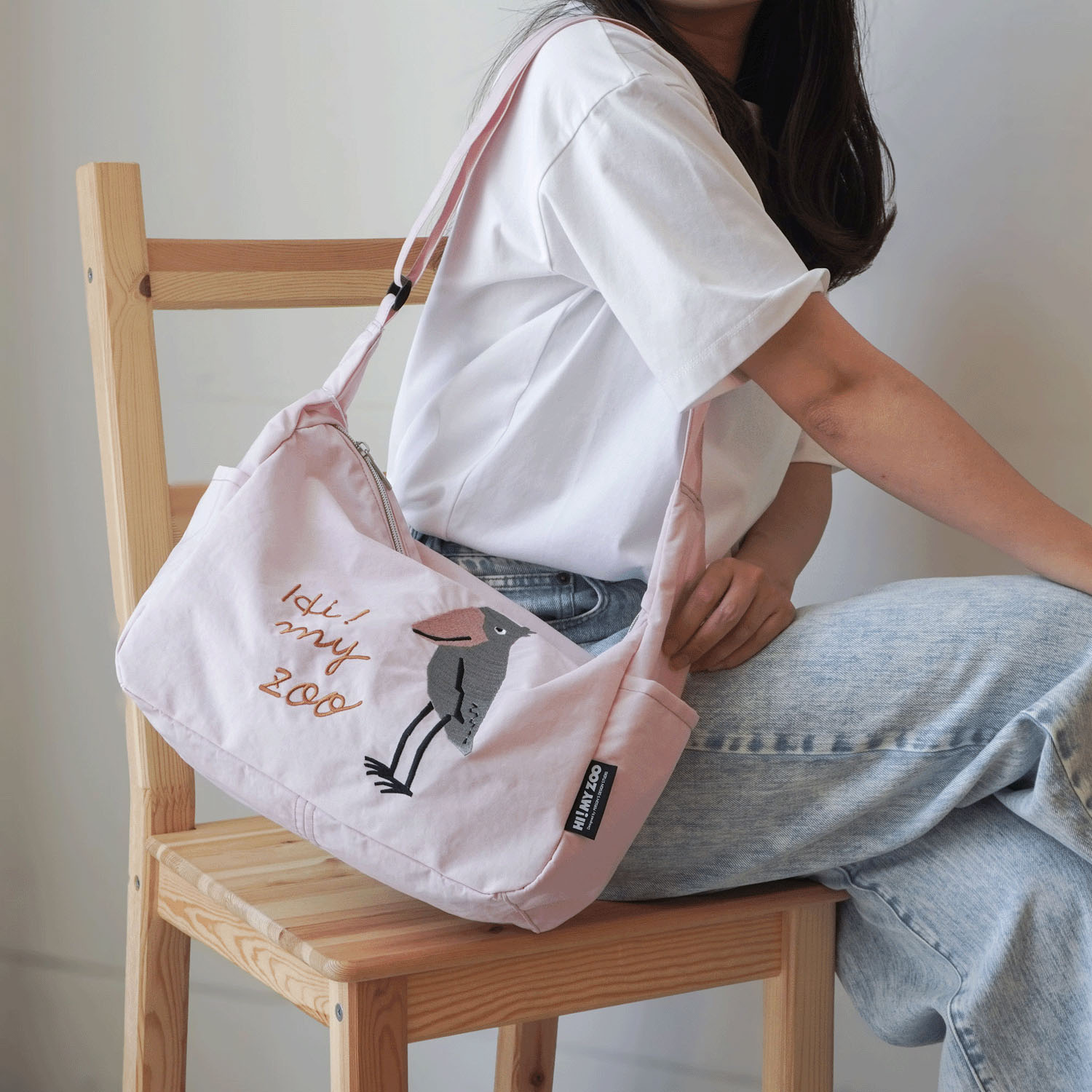 HI！MY ZOO アニマル刺繍ショルダーバッグ - 画像2