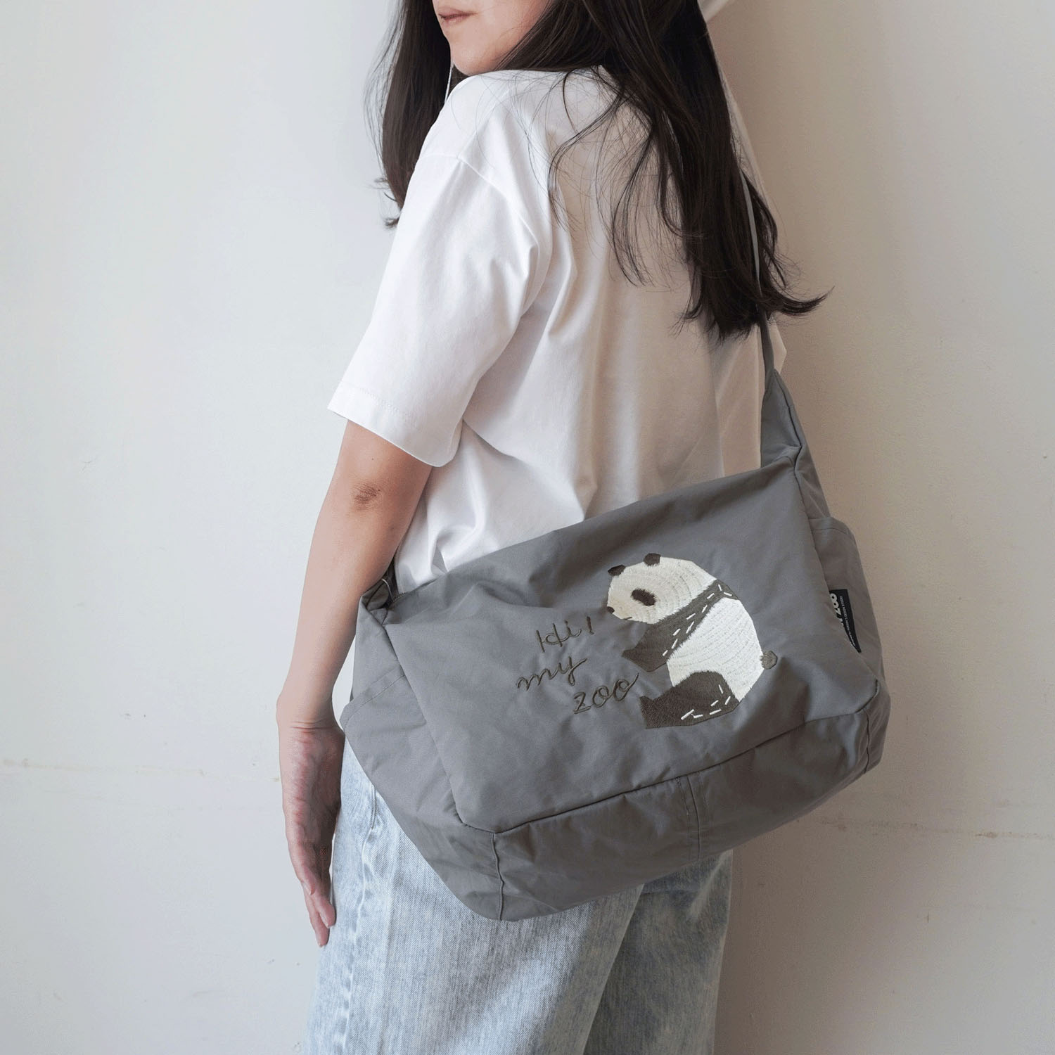 HI！MY ZOO アニマル刺繍ショルダーバッグ - 画像3