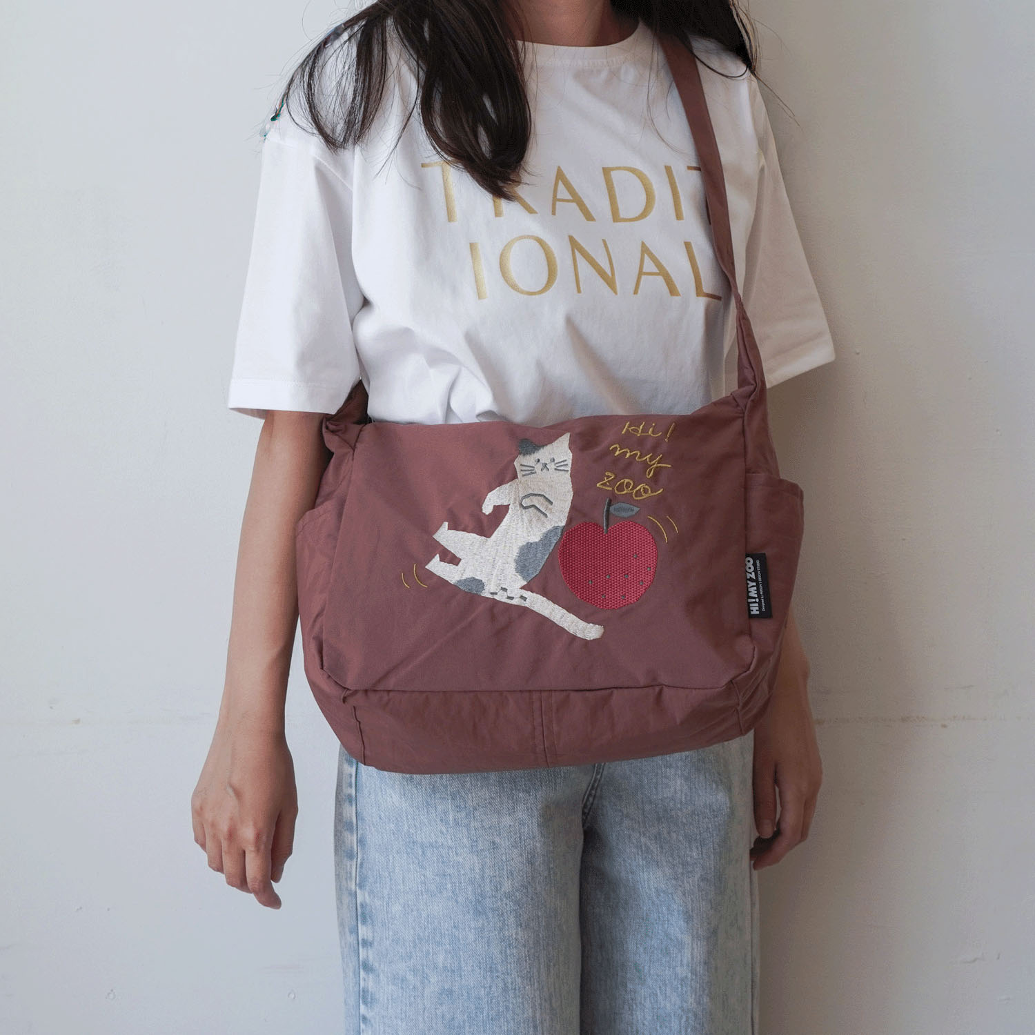 HI！MY ZOO アニマル刺繍ショルダーバッグ - 画像4