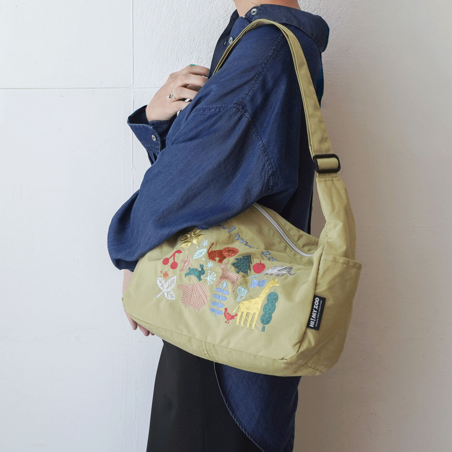 HI！MY ZOO アニマル刺繍ショルダーバッグ - 画像6