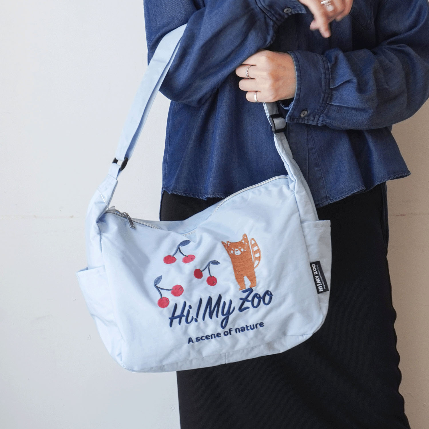 HI！MY ZOO アニマル刺繍ショルダーバッグ - 画像8