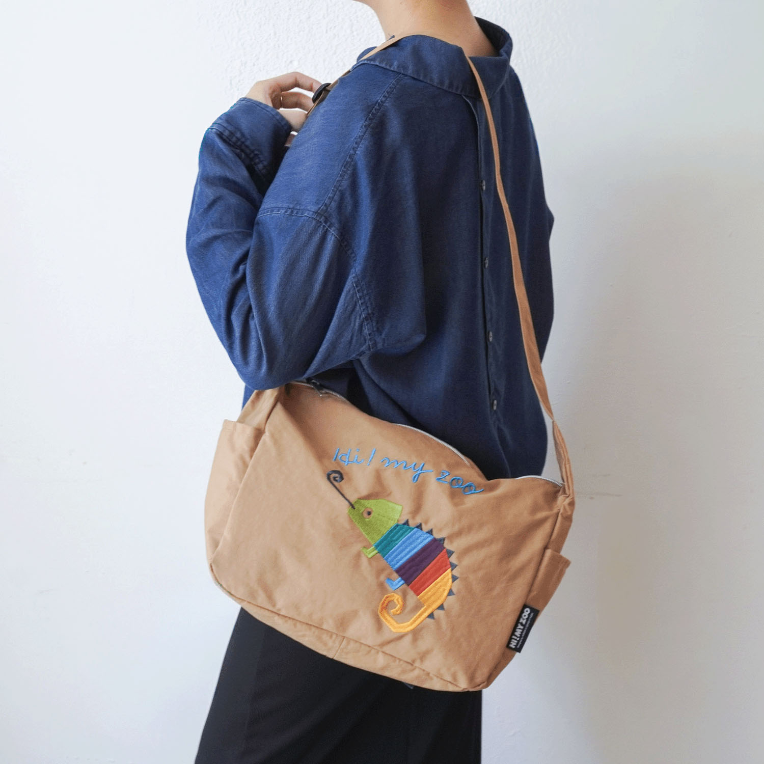 HI！MY ZOO アニマル刺繍ショルダーバッグ - 画像9
